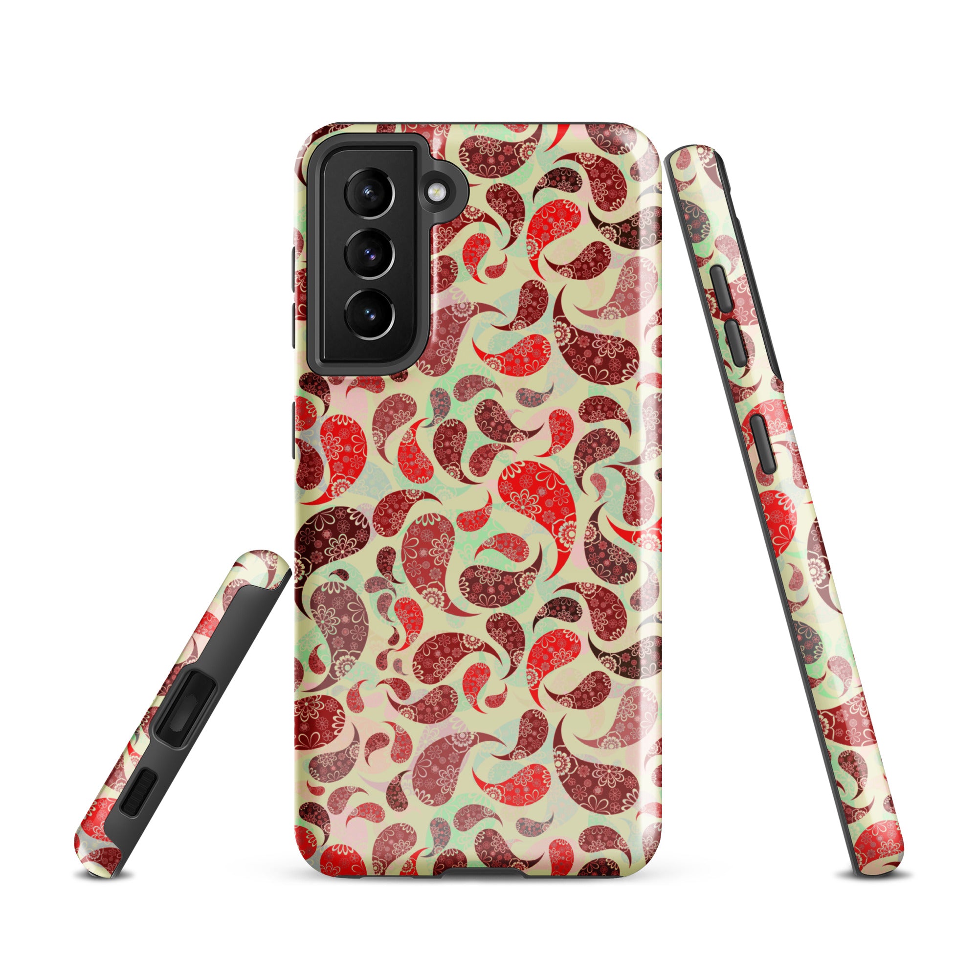 Tough case for Samsung®- Paisley Red