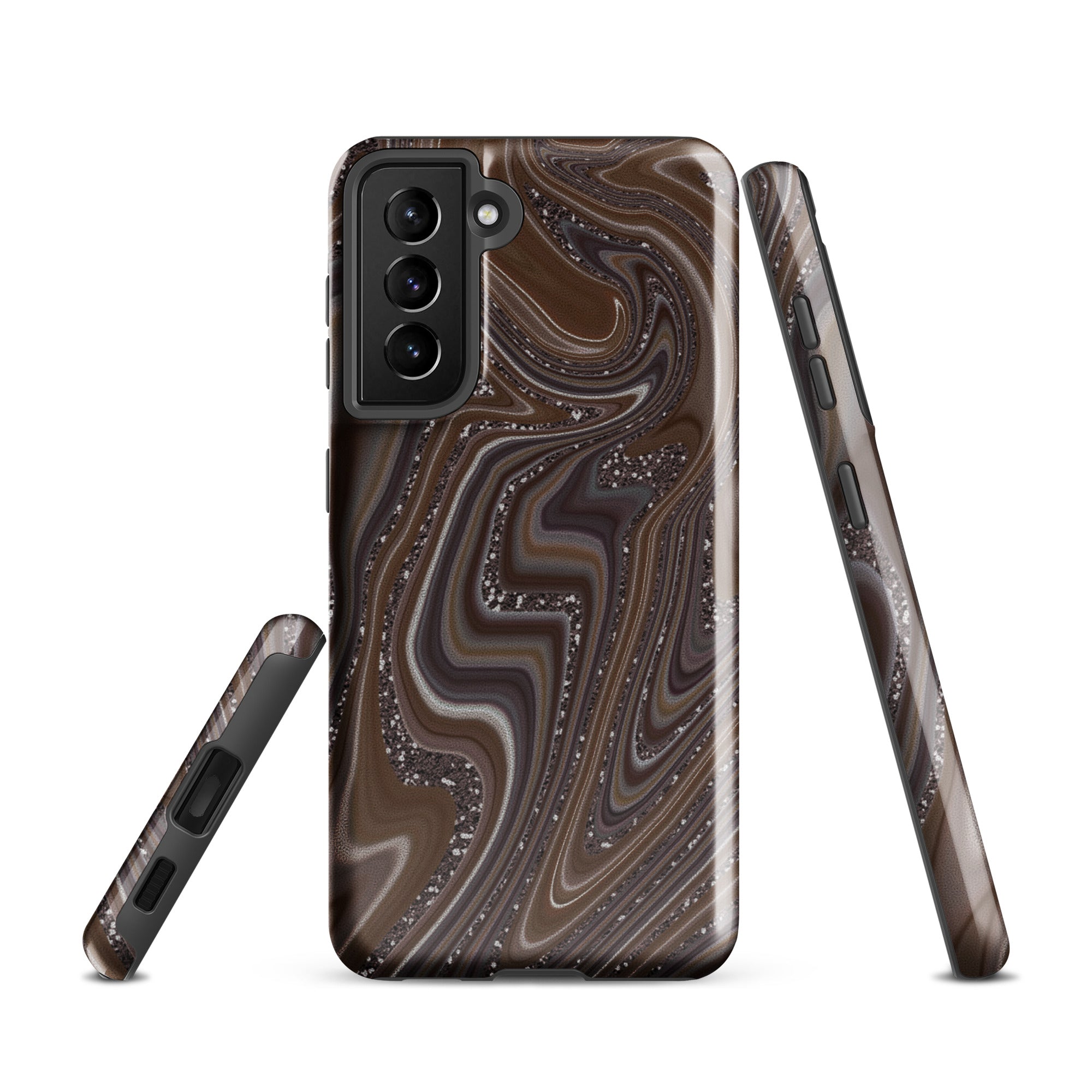 Tough case for Samsung®- Abstract Leather