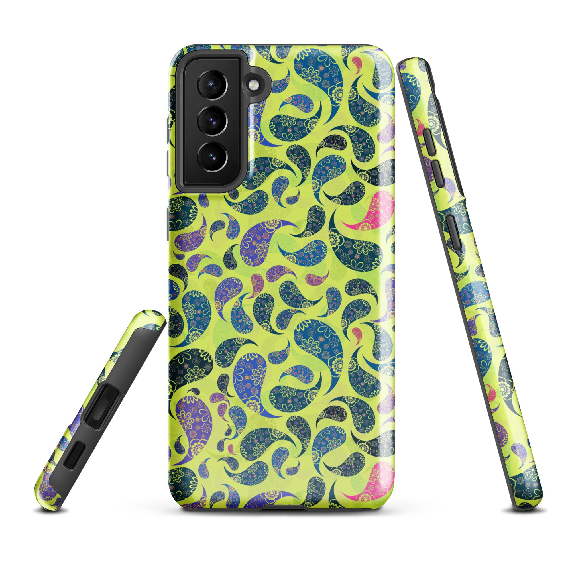 Tough case for Samsung®- Paisley Yellow