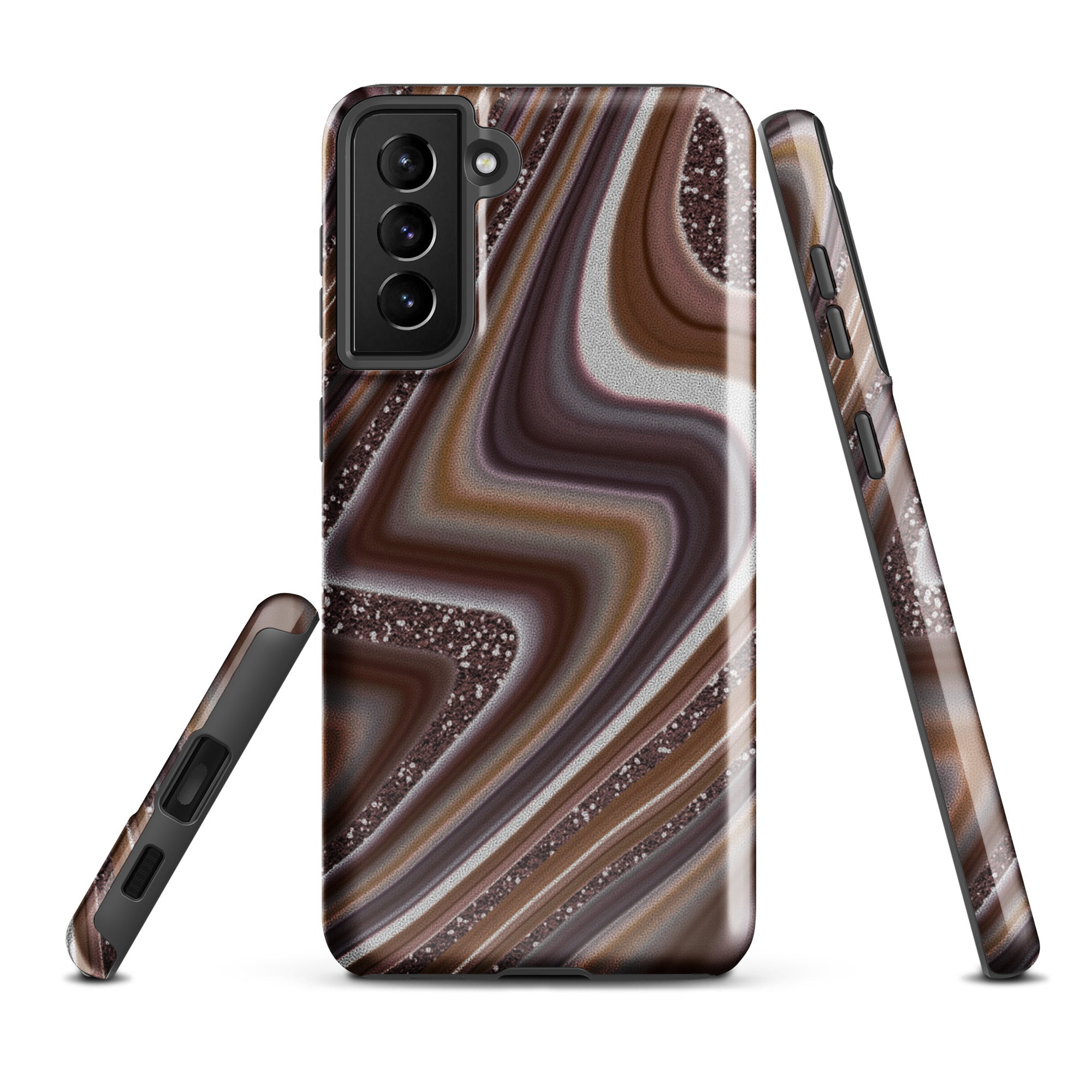 Tough case for Samsung®- Abstract Leather