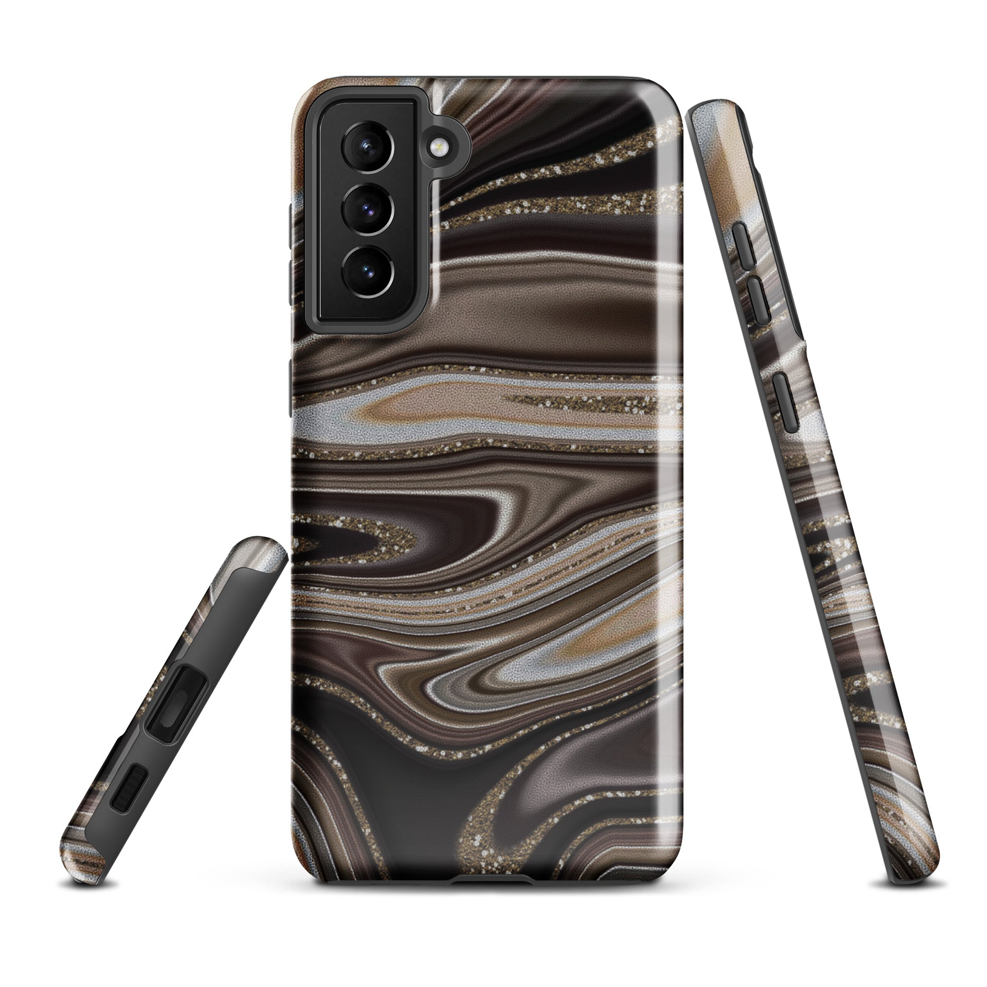 Tough case for Samsung®- Abstract Leather