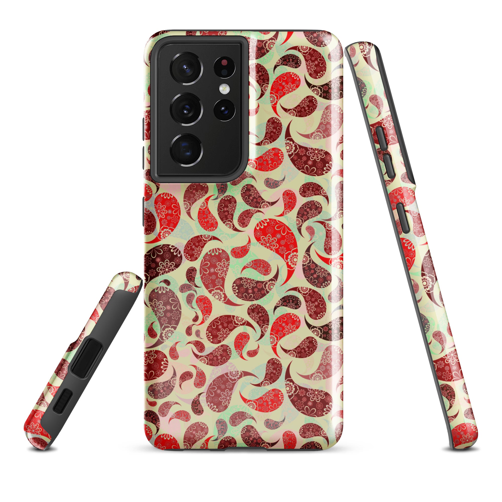 Tough case for Samsung®- Paisley Red