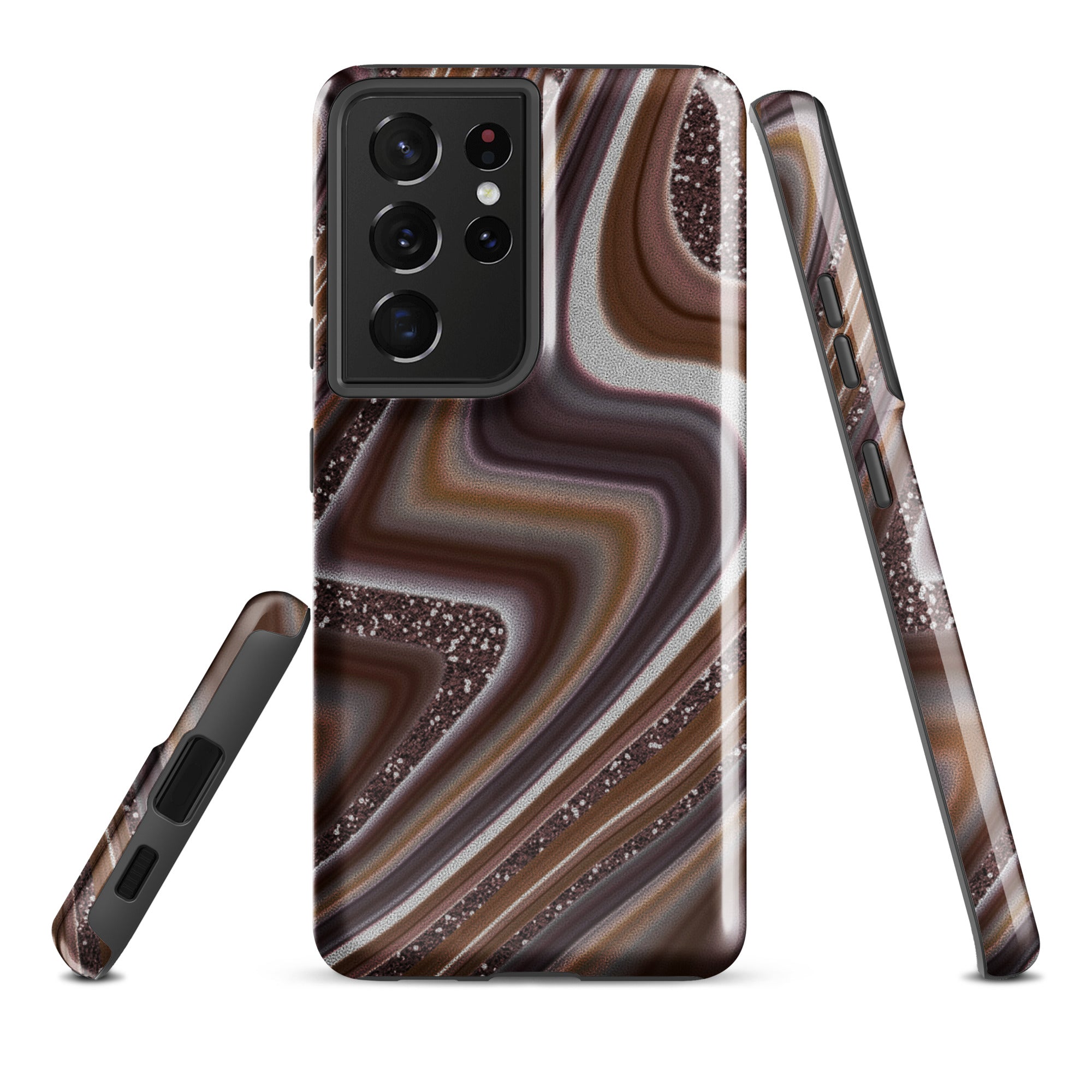 Tough case for Samsung®- Abstract Leather