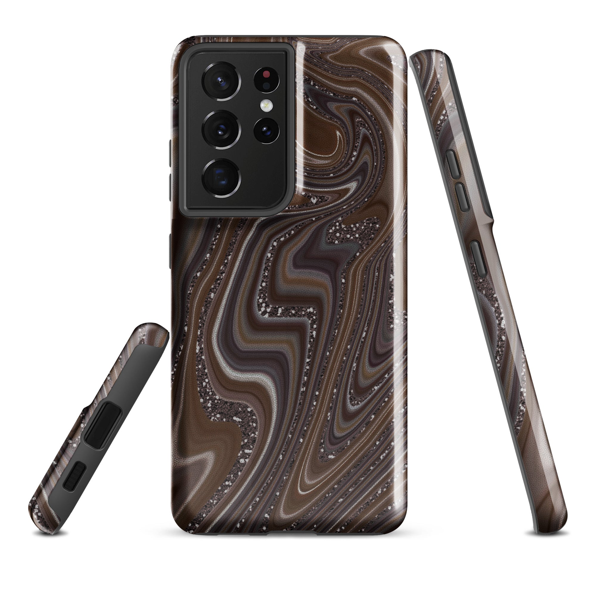 Tough case for Samsung®- Abstract Leather