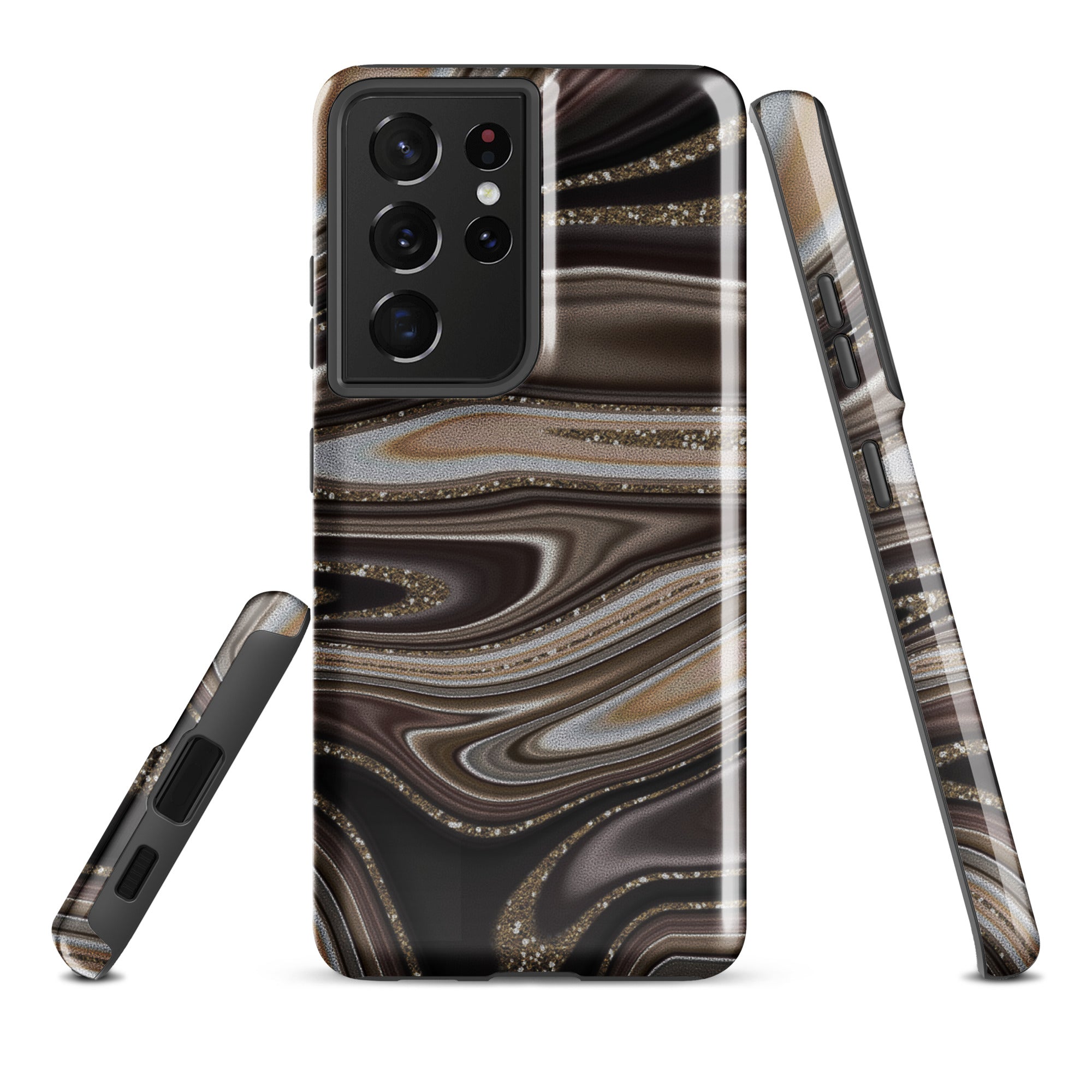 Tough case for Samsung®- Abstract Leather