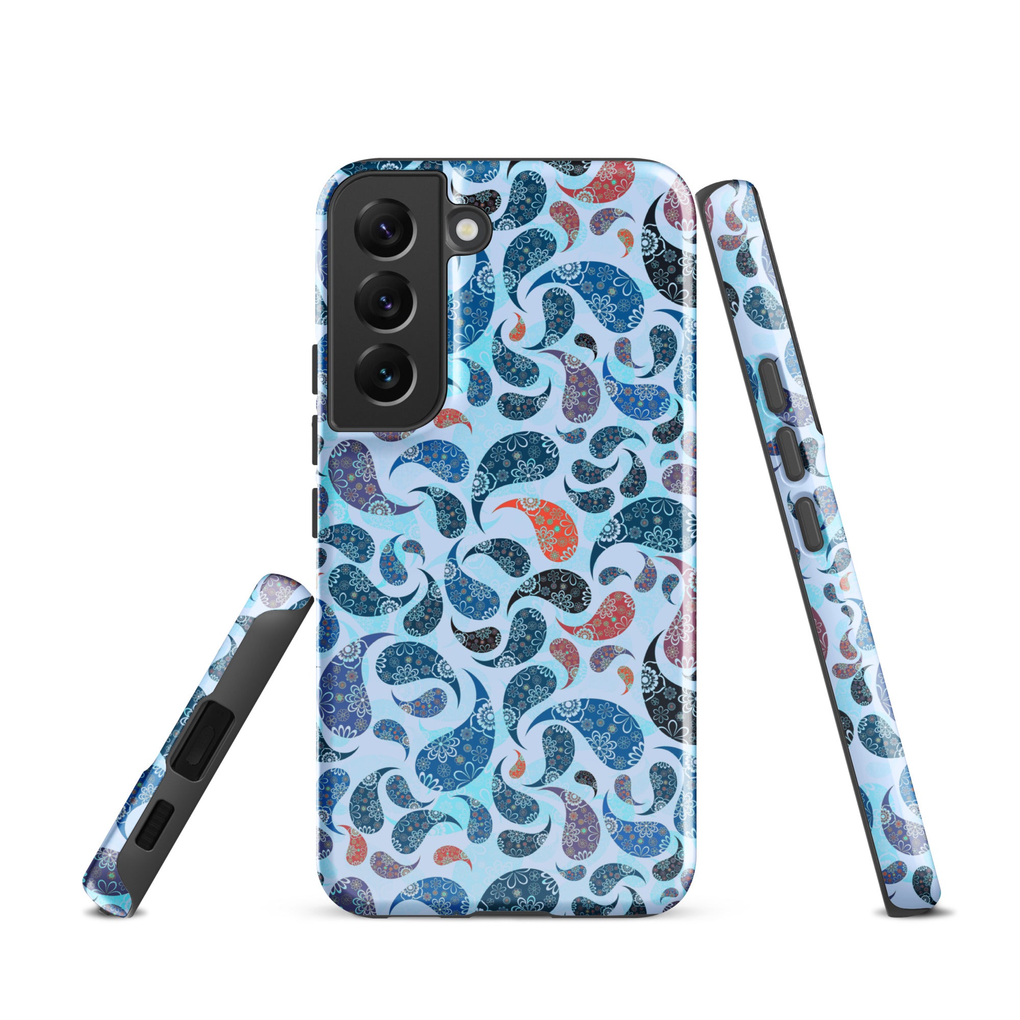 Tough case for Samsung®- Paisley Blue