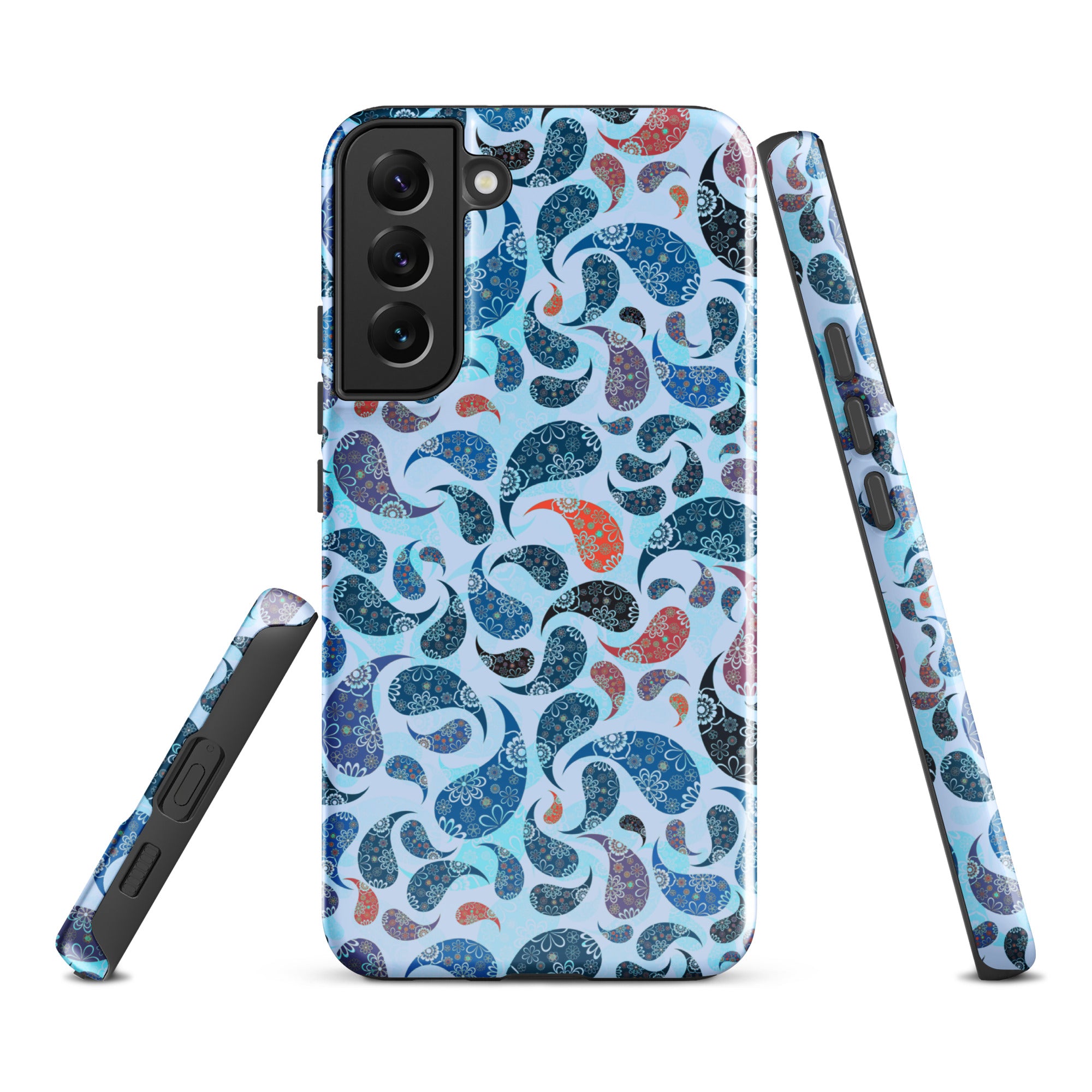 Tough case for Samsung®- Paisley Blue