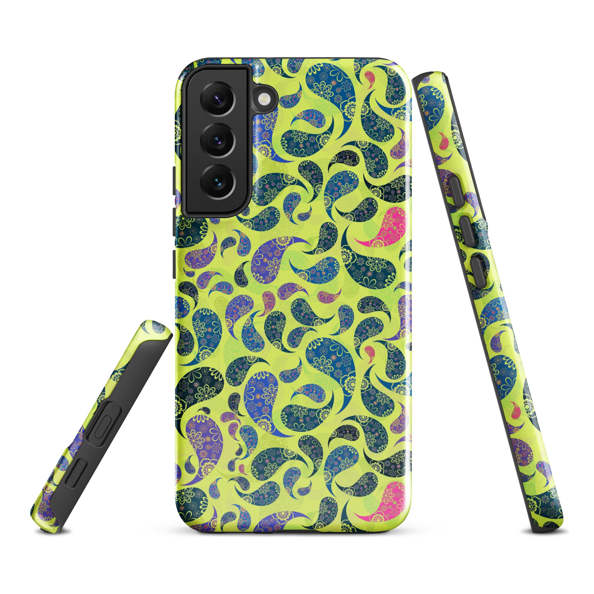 Tough case for Samsung®- Paisley Yellow