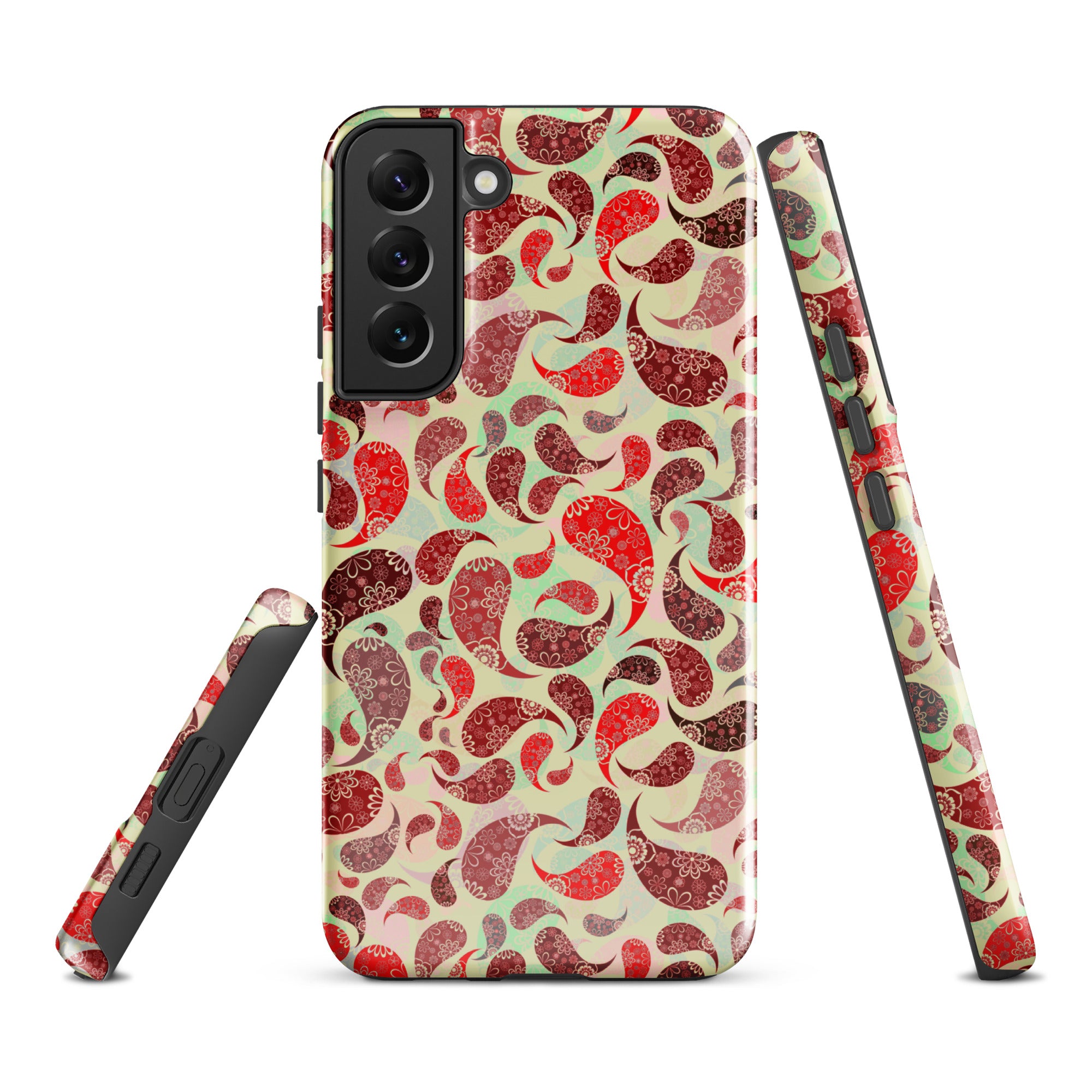 Tough case for Samsung®- Paisley Red