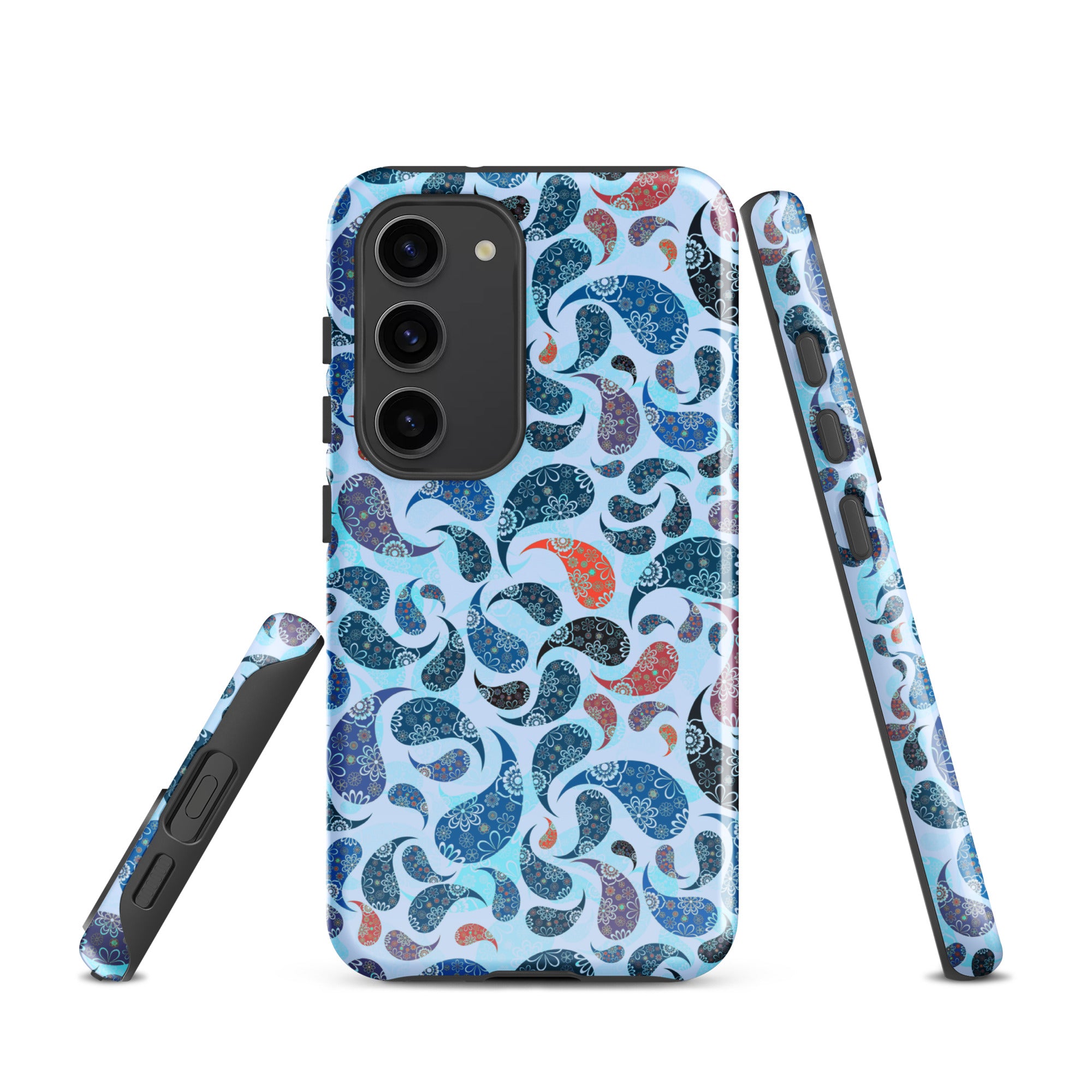 Tough case for Samsung®- Paisley Blue