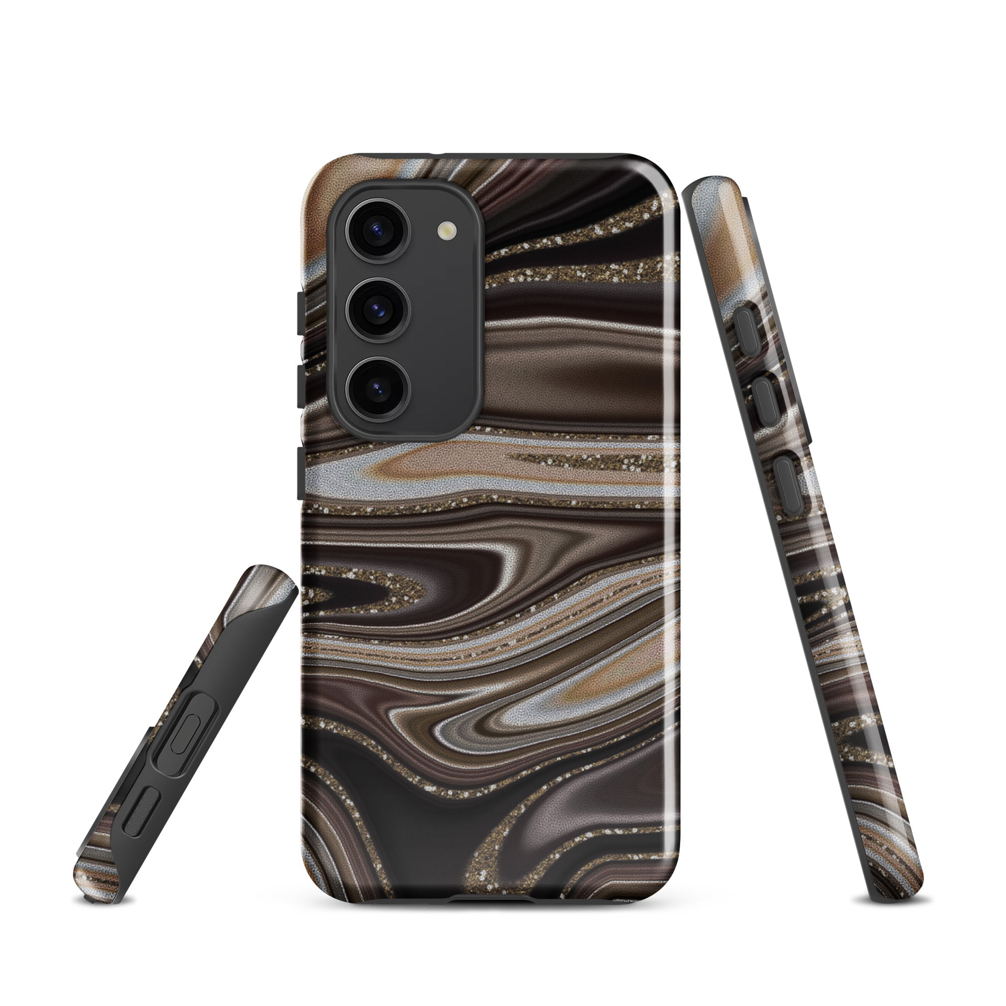 Tough case for Samsung®- Abstract Leather