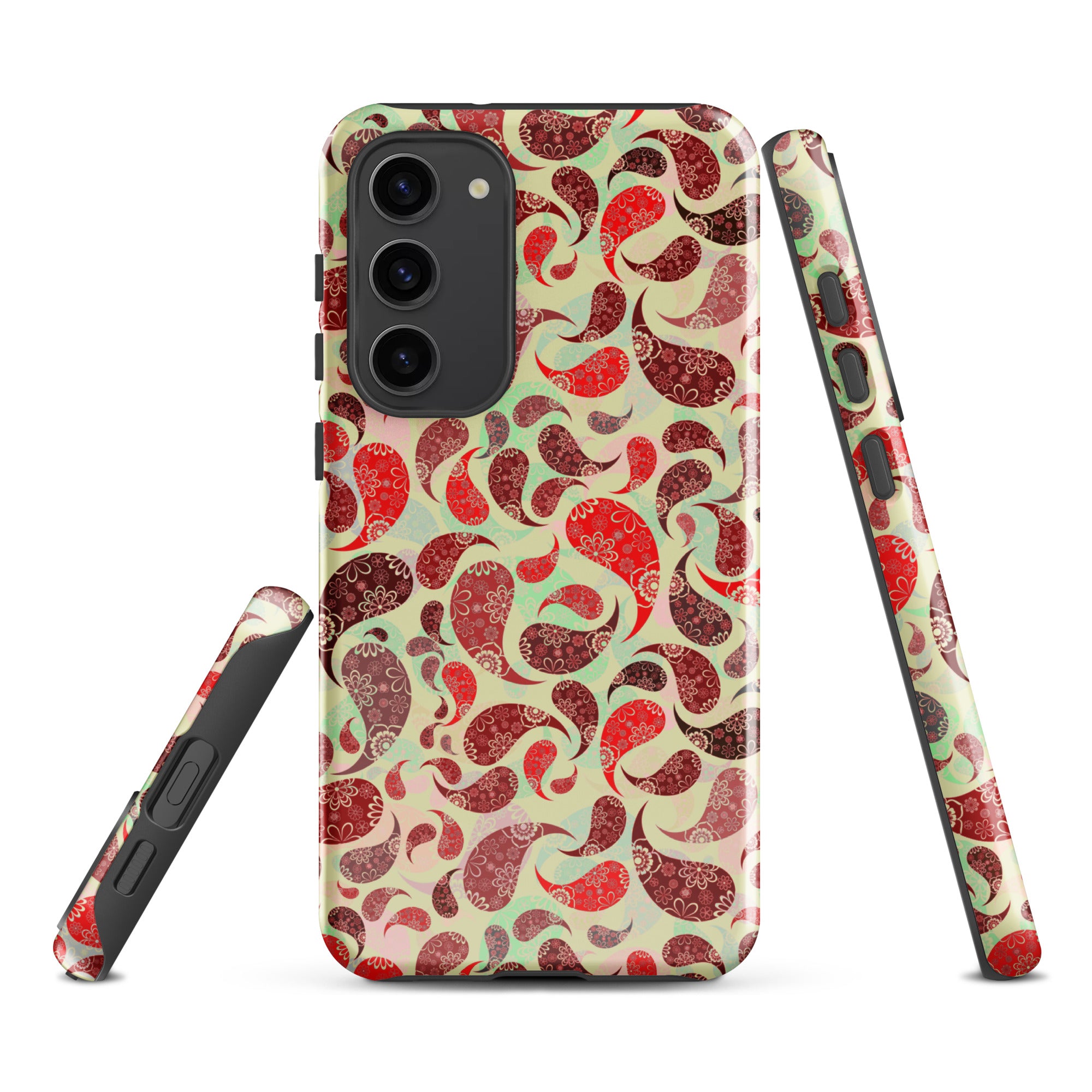 Tough case for Samsung®- Paisley Red