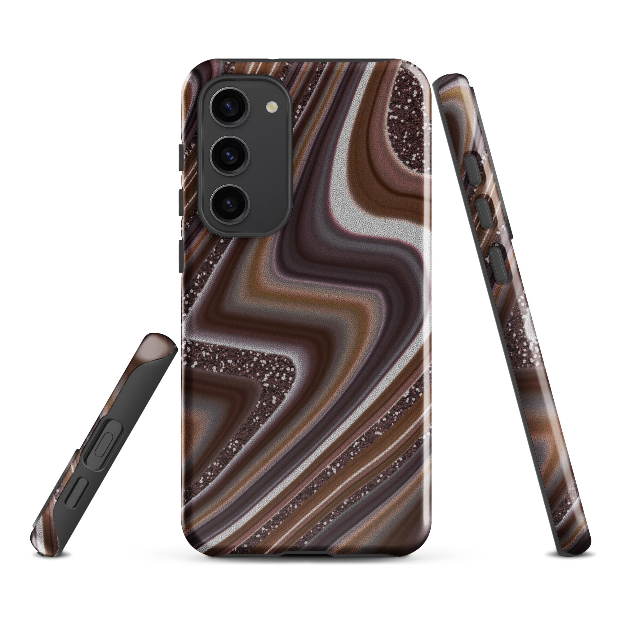 Tough case for Samsung®- Abstract Leather