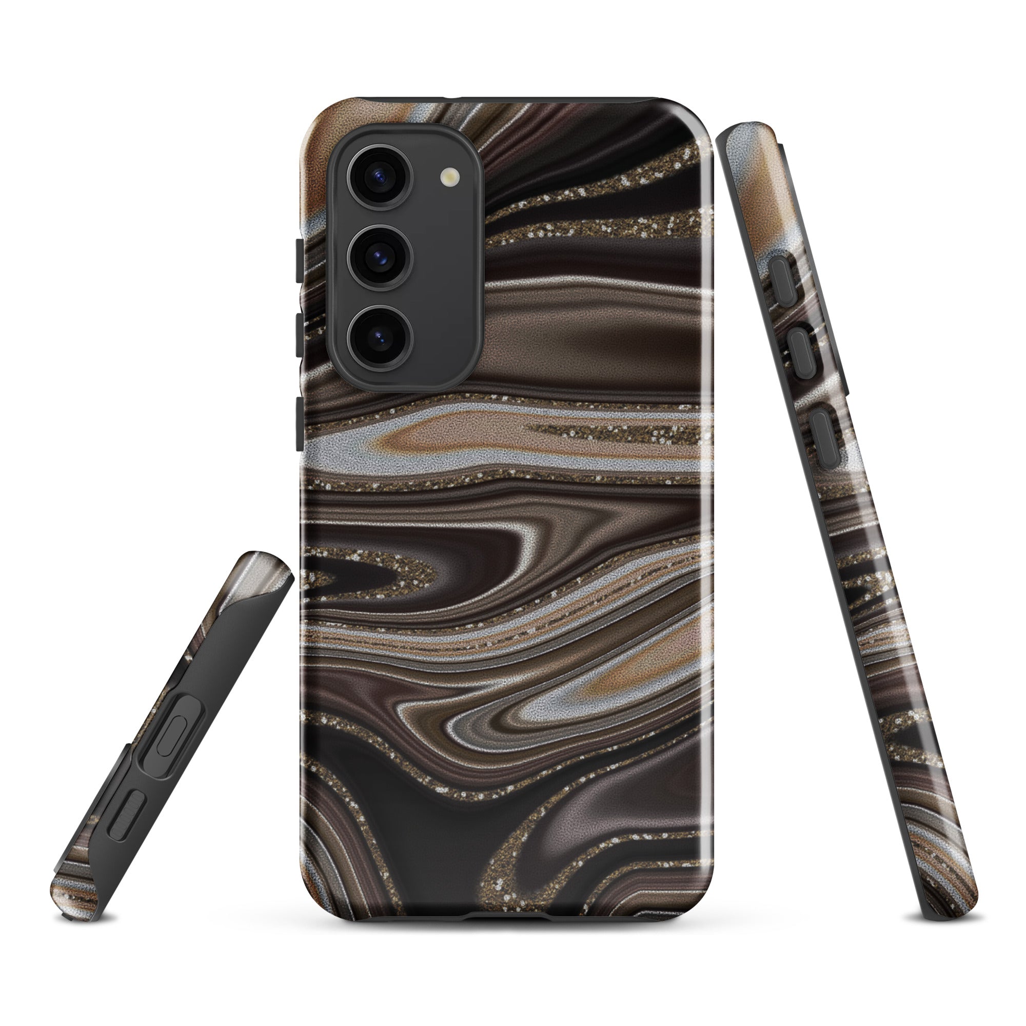 Tough case for Samsung®- Abstract Leather