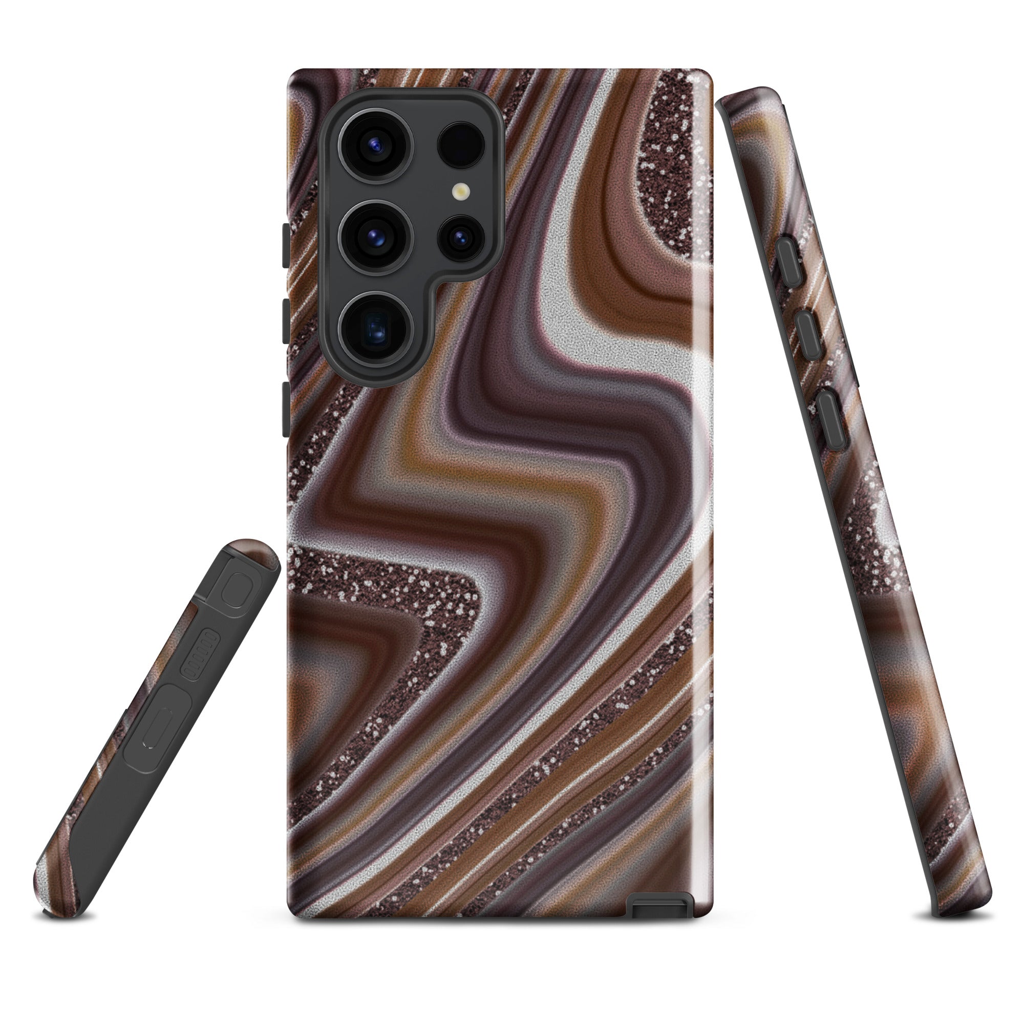 Tough case for Samsung®- Abstract Leather