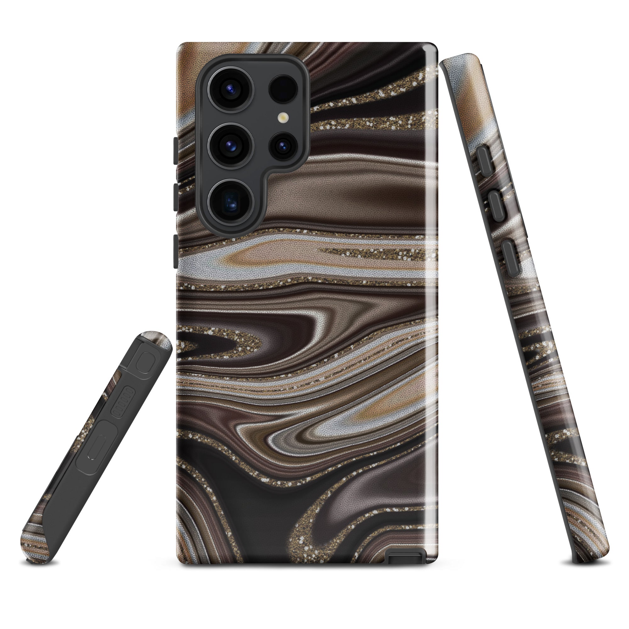 Tough case for Samsung®- Abstract Leather