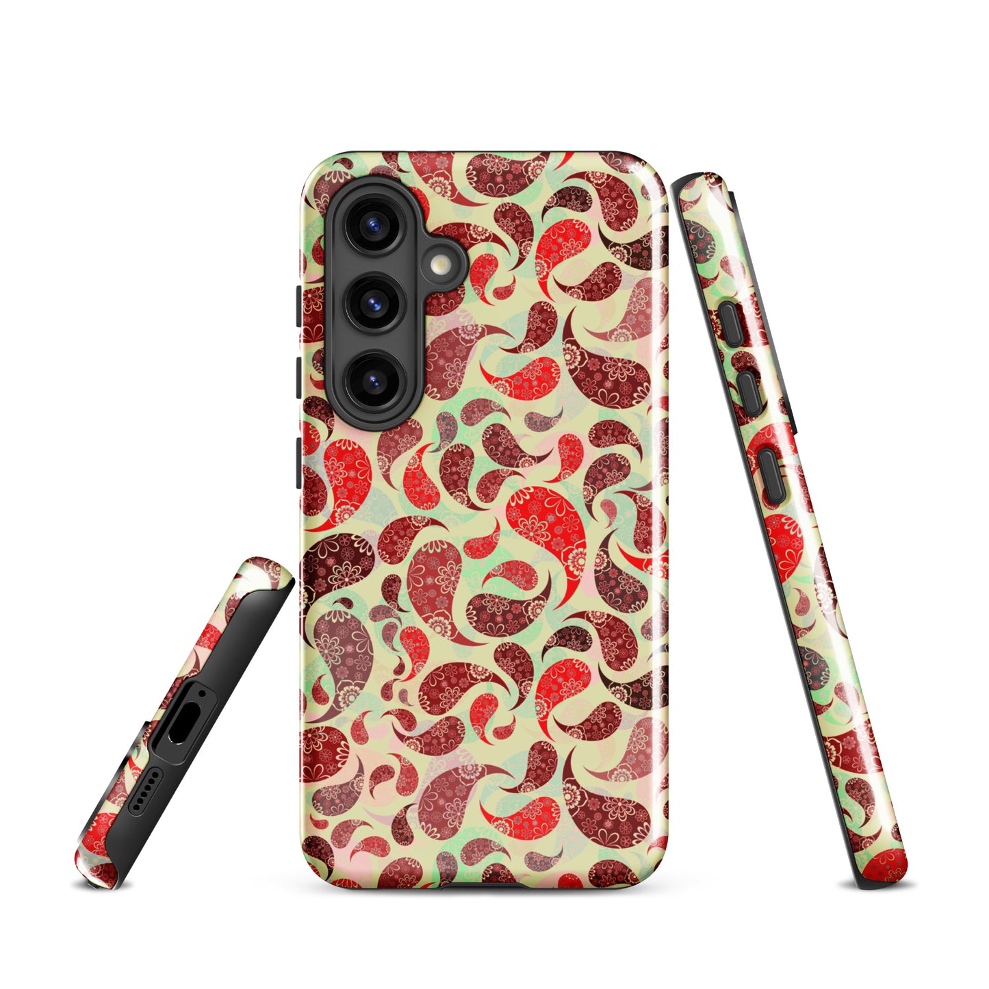 Tough case for Samsung®- Paisley Red