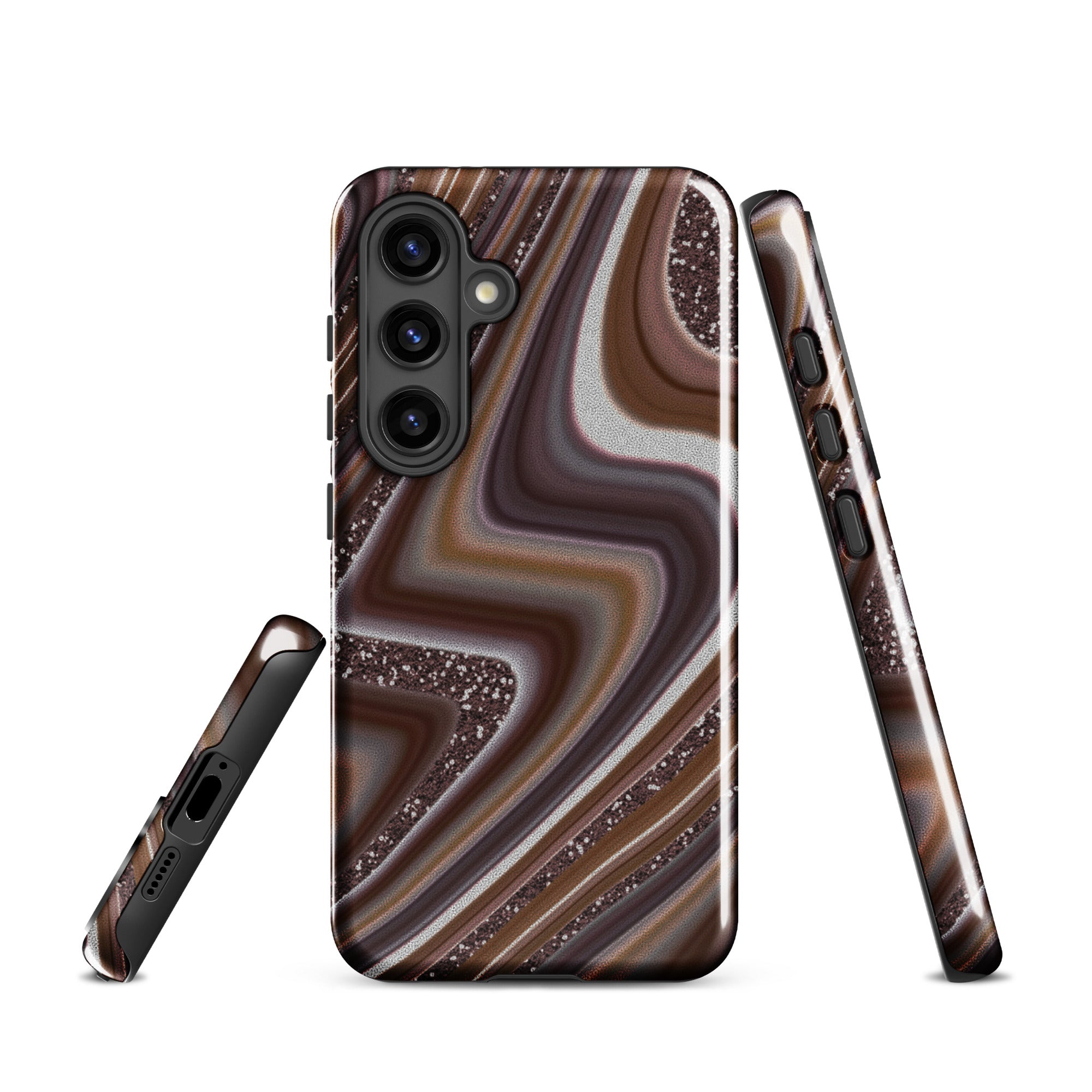 Tough case for Samsung®- Abstract Leather