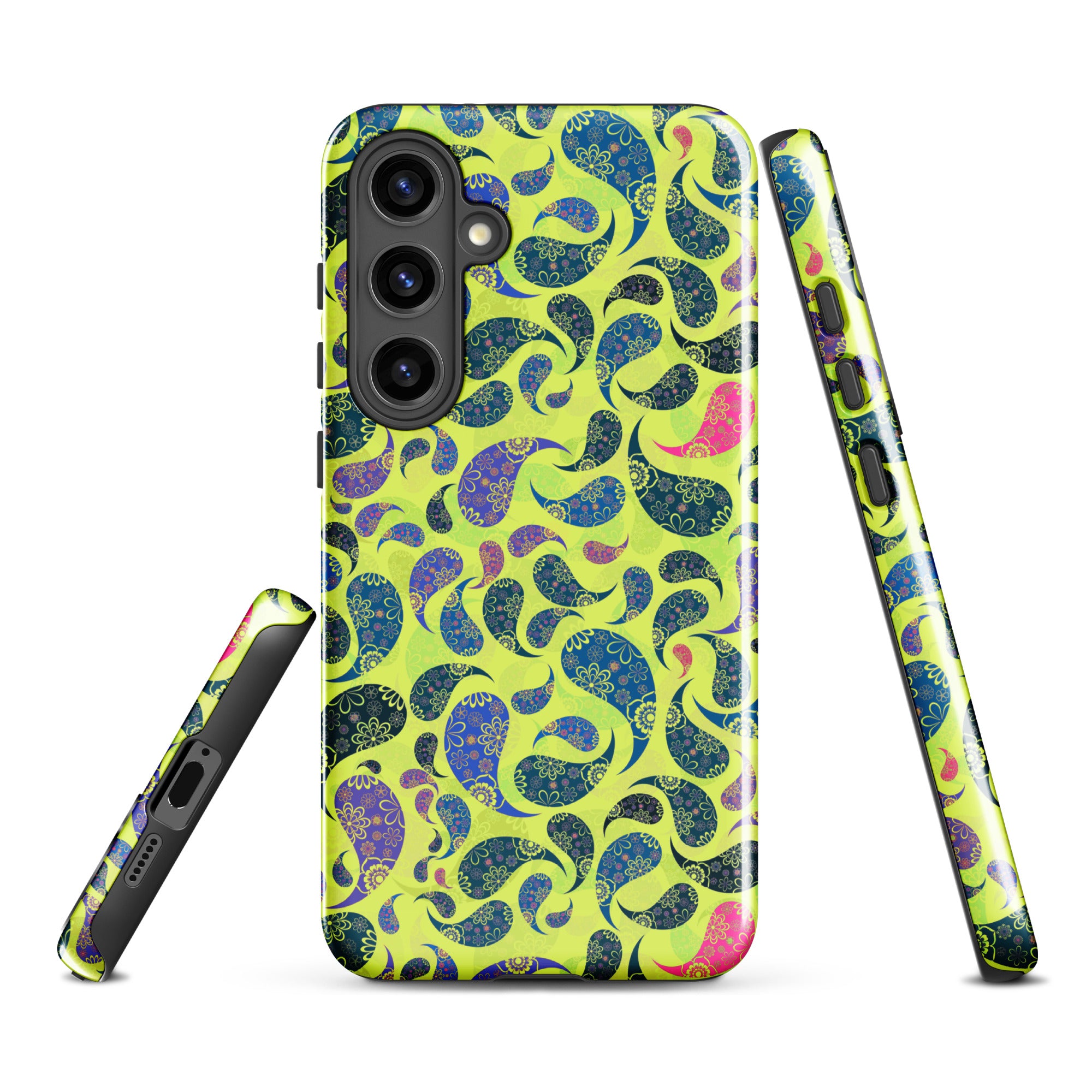 Tough case for Samsung®- Paisley Yellow