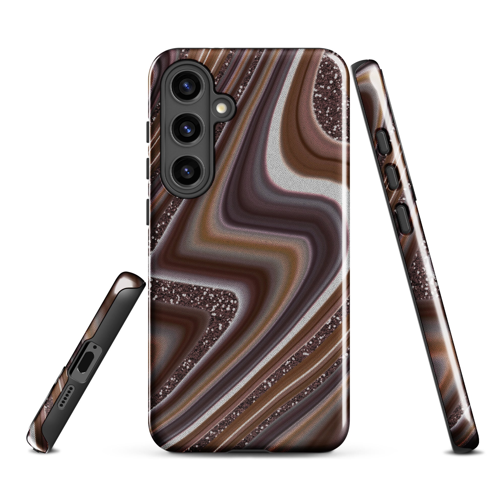 Tough case for Samsung®- Abstract Leather