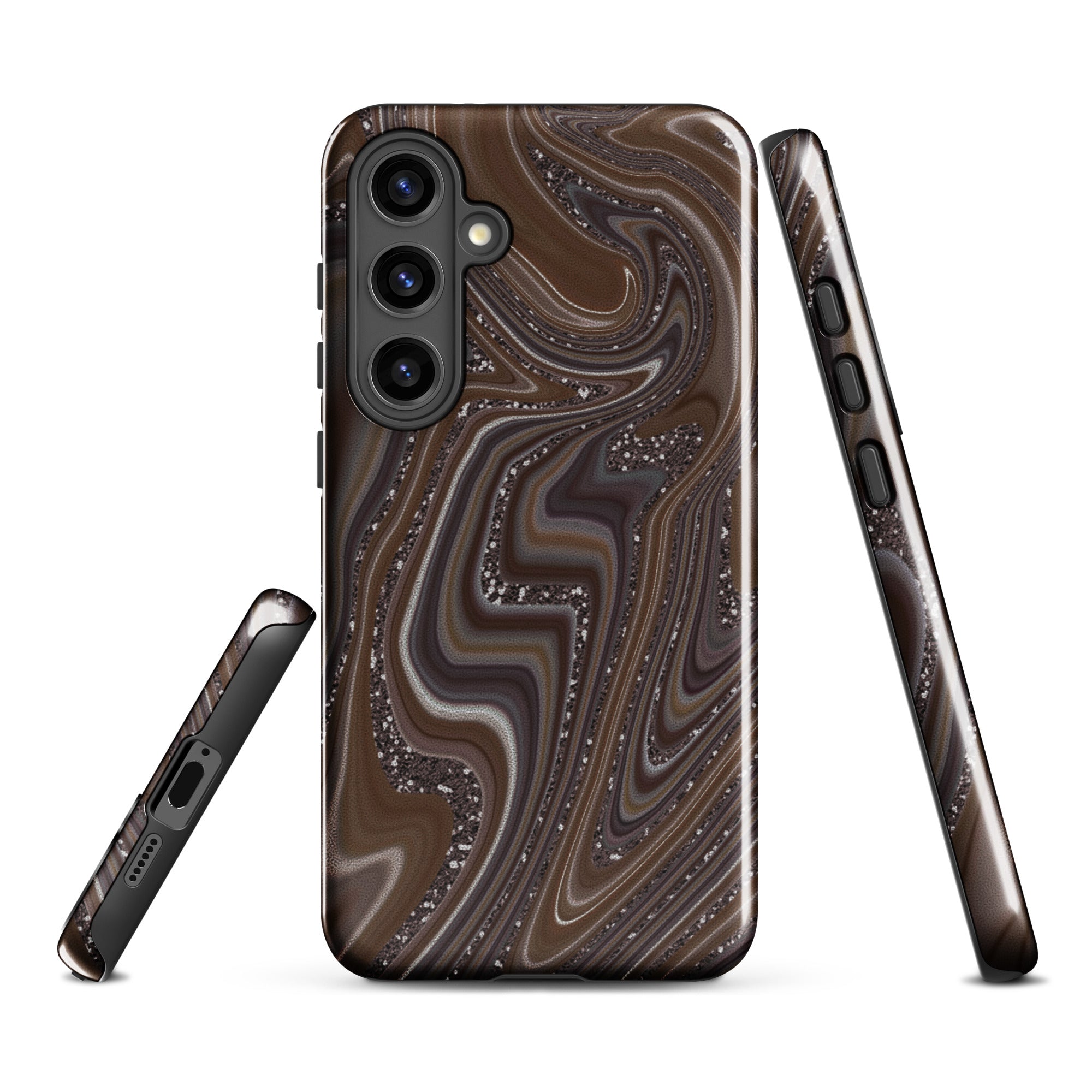 Tough case for Samsung®- Abstract Leather