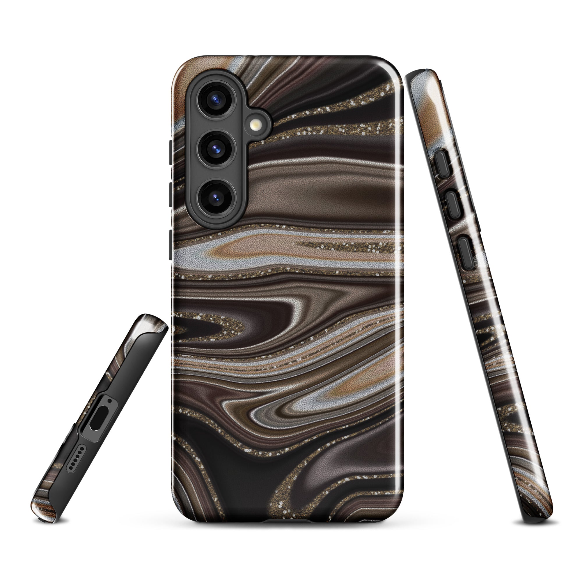 Tough case for Samsung®- Abstract Leather