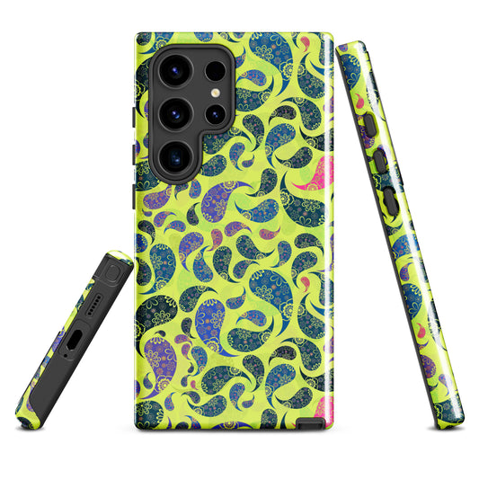 Tough case for Samsung®- Paisley Yellow