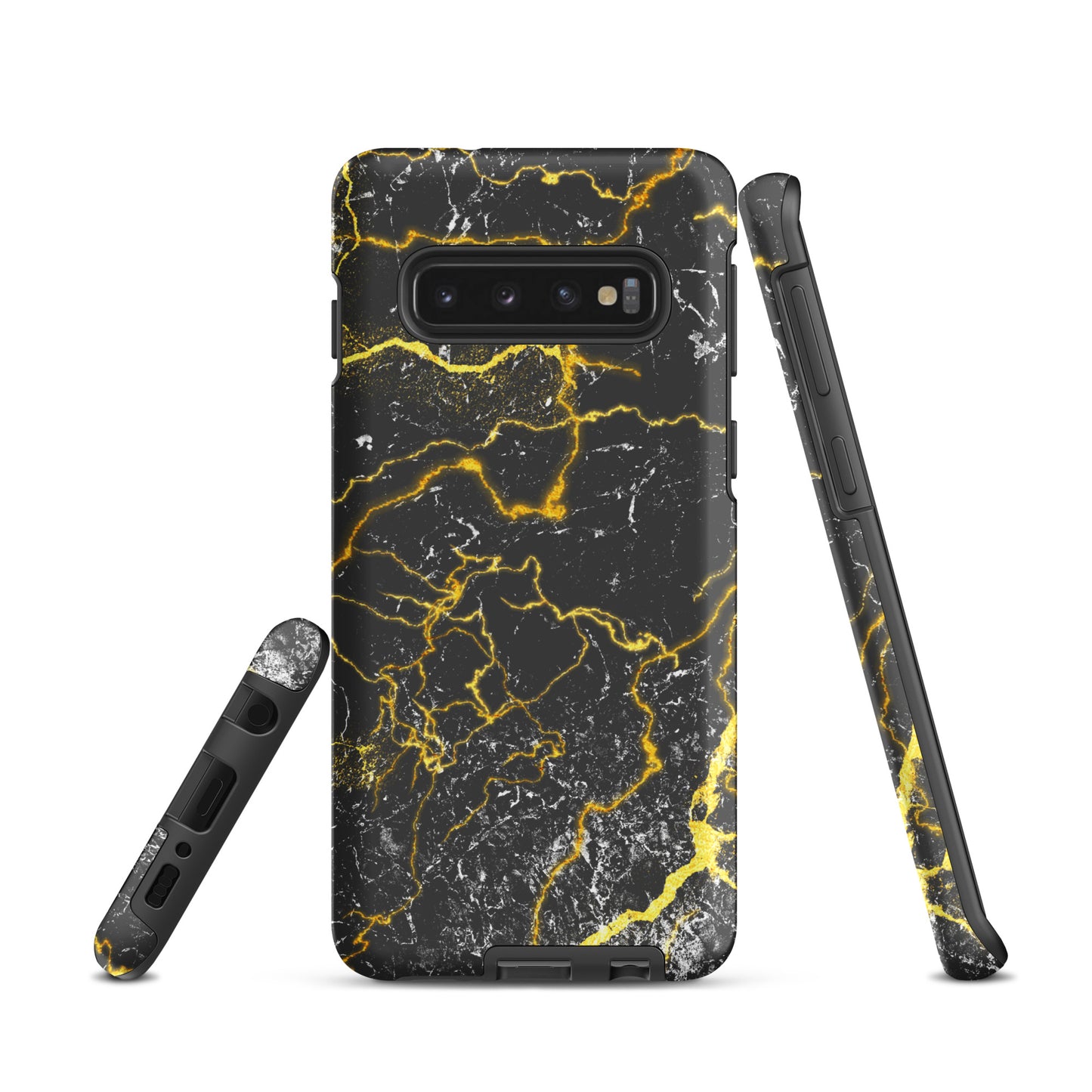 Tough case for Samsung®- Marble Black and Gold