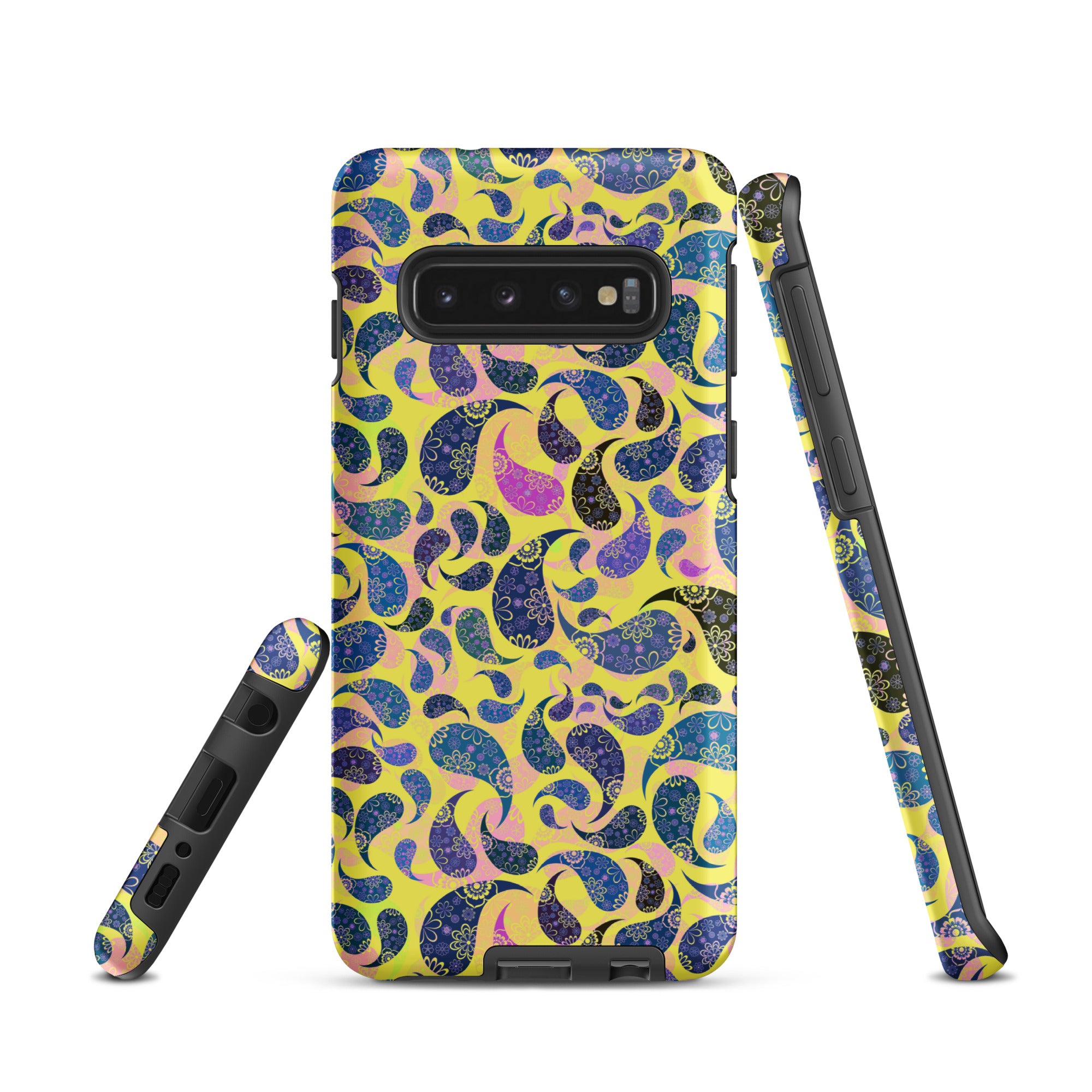 Tough case for Samsung®- Paisley Dark Yellow