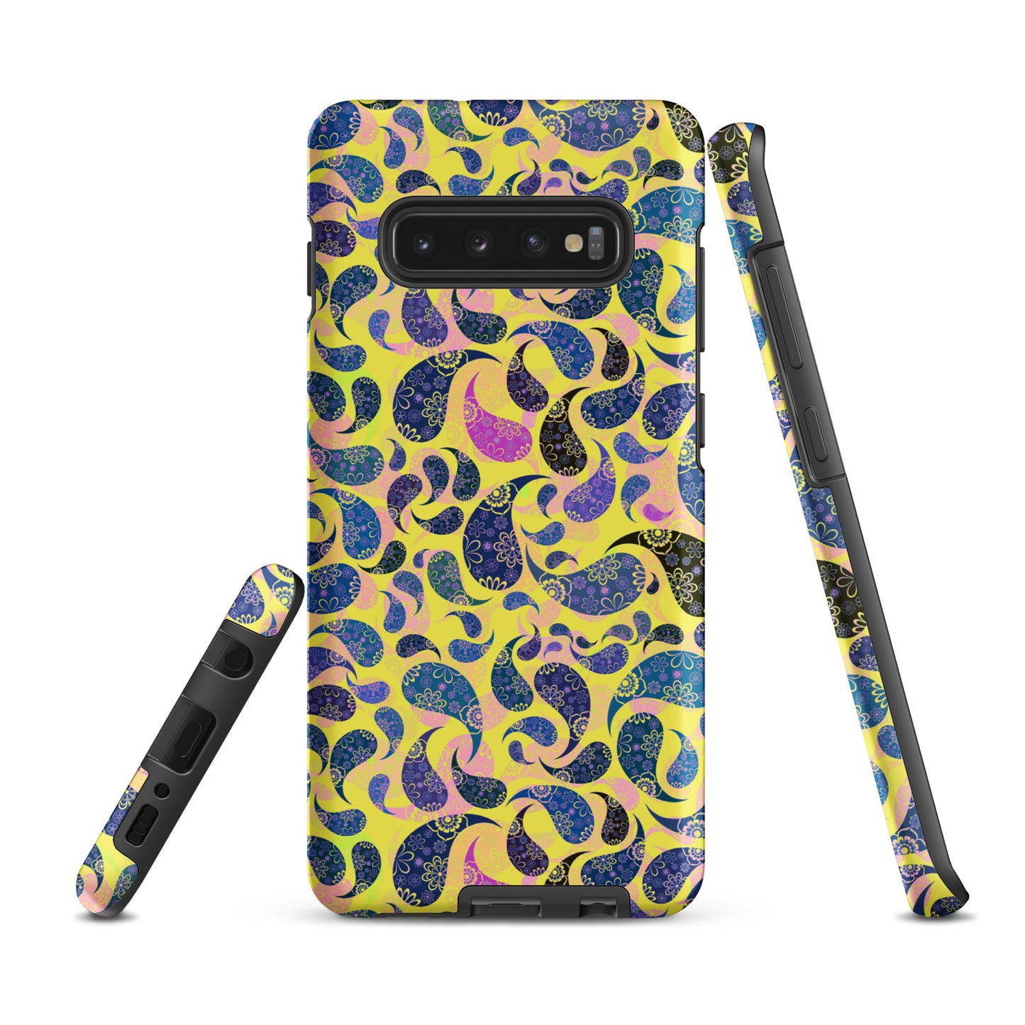 Tough case for Samsung®- Paisley Dark Yellow