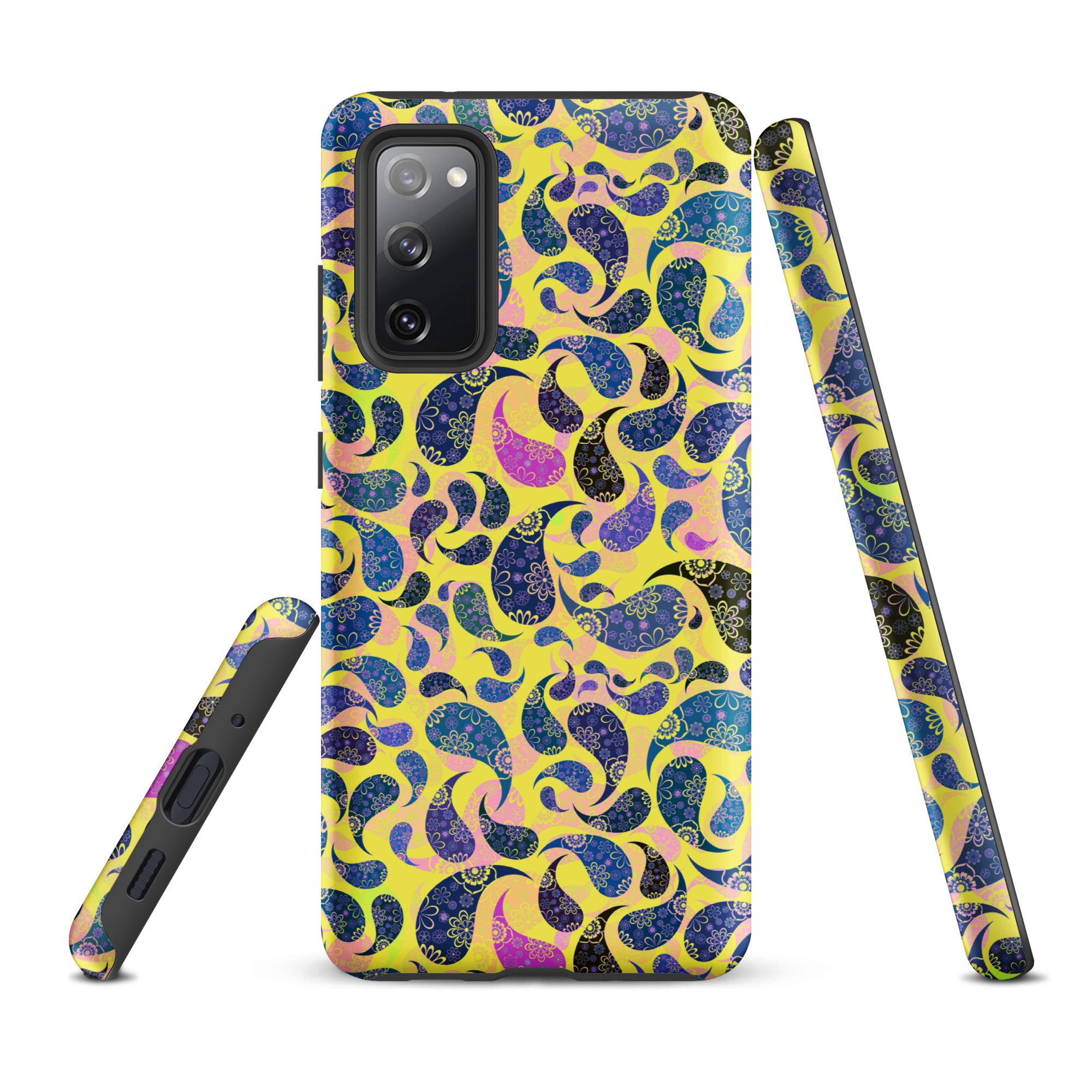 Tough case for Samsung®- Paisley Dark Yellow