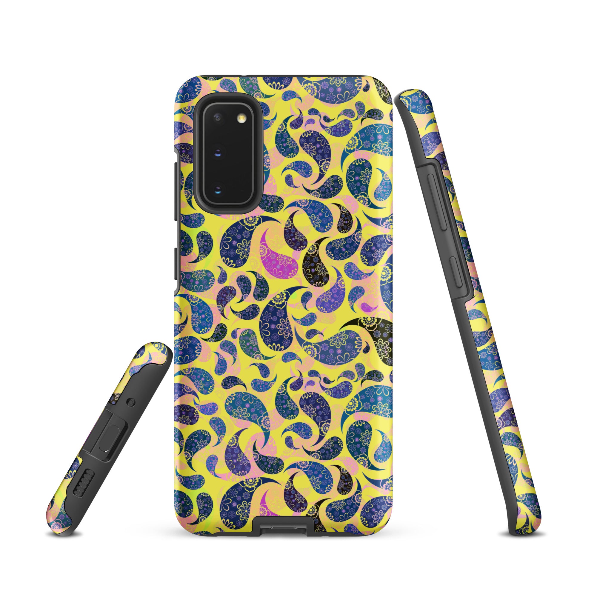 Tough case for Samsung®- Paisley Dark Yellow