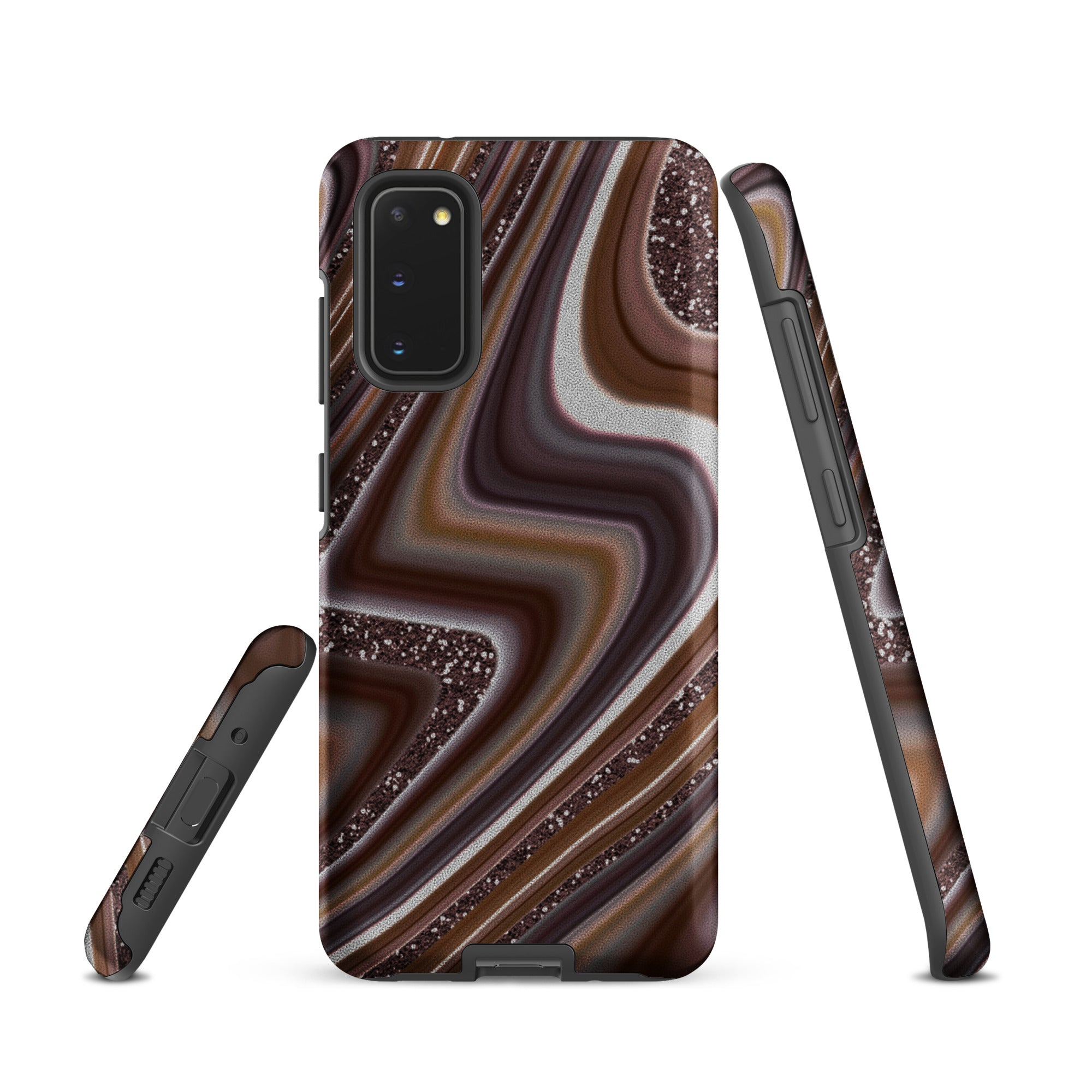 Tough case for Samsung®- Abstract Leather