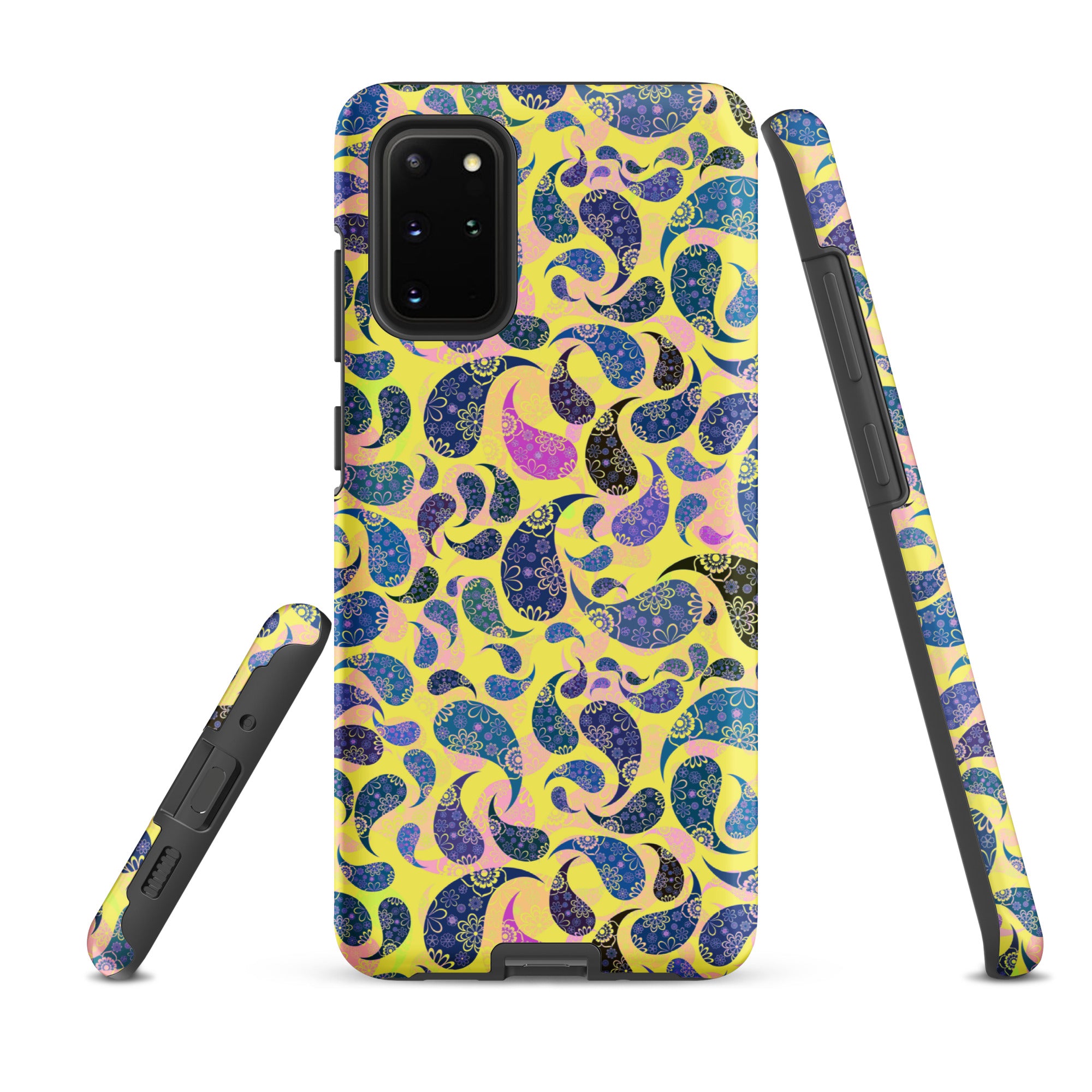 Tough case for Samsung®- Paisley Dark Yellow