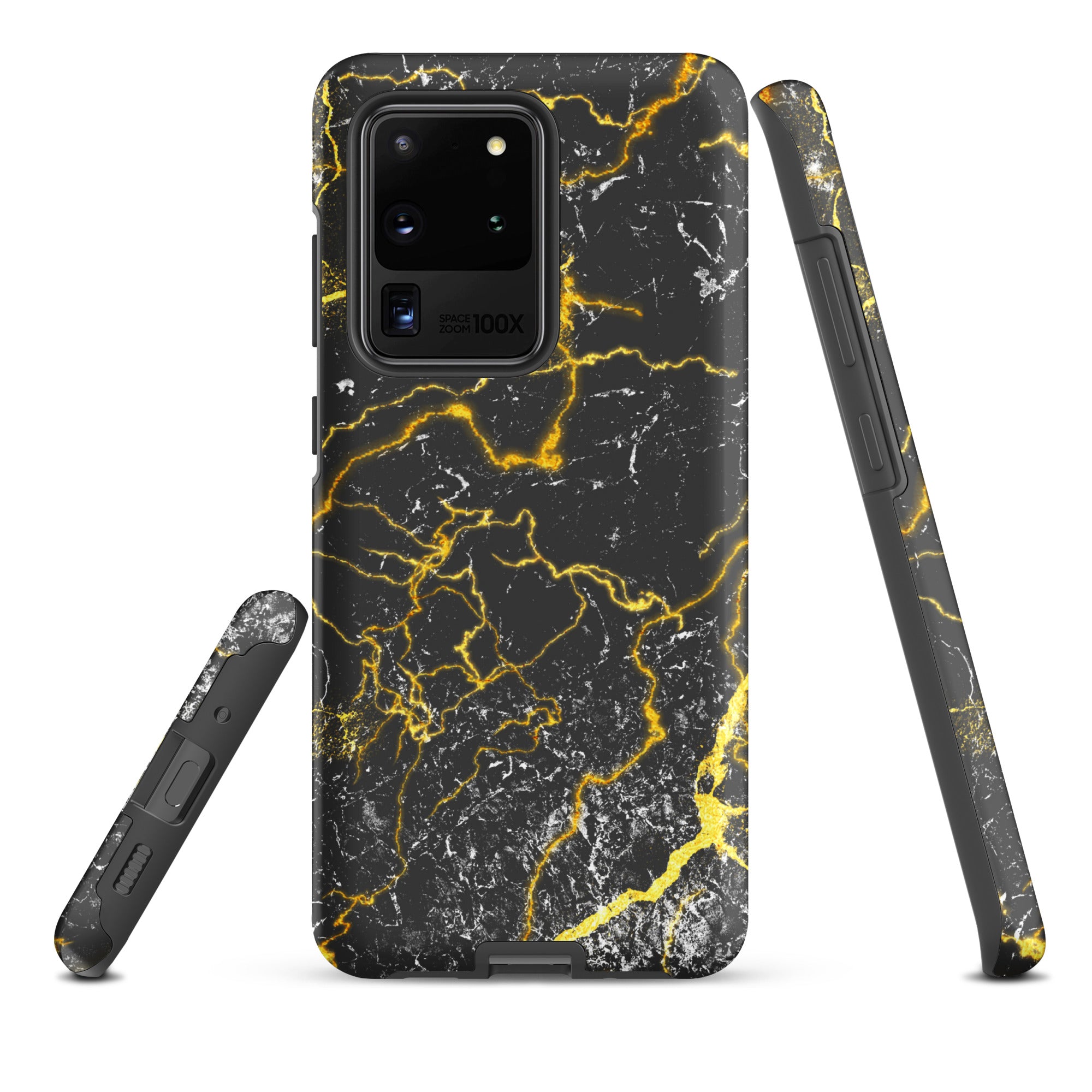 Tough case for Samsung®- Marble Black and Gold