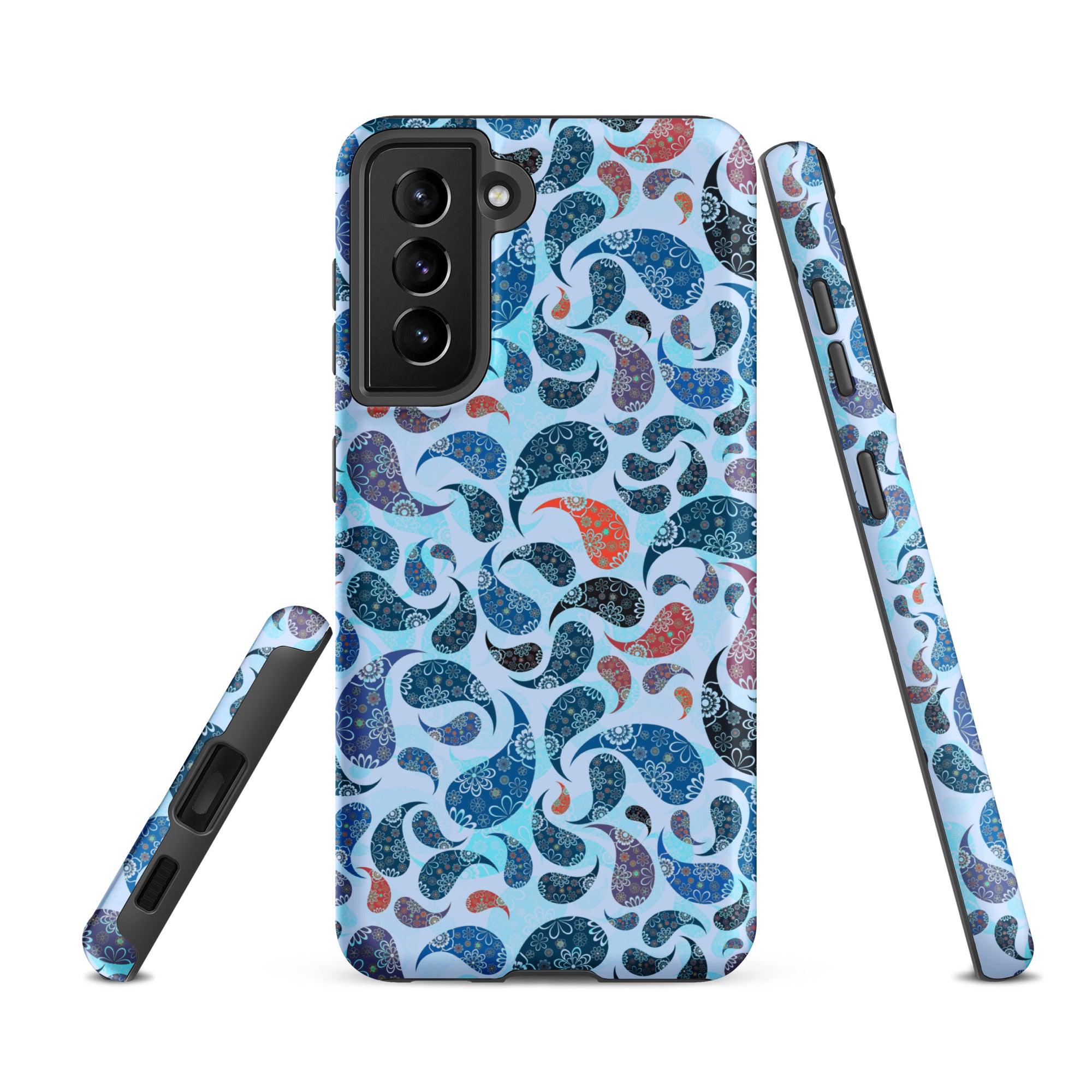 Tough case for Samsung®- Paisley Blue