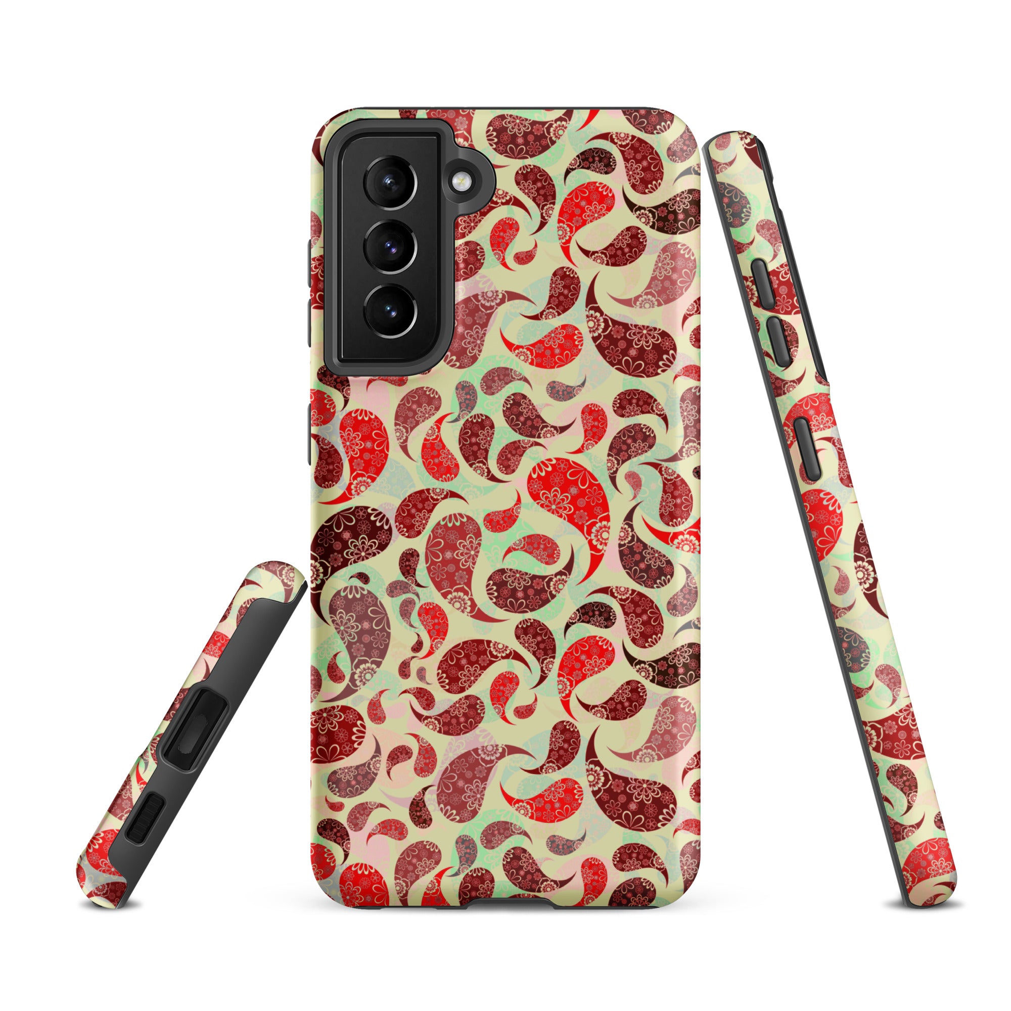 Tough case for Samsung®- Paisley Red