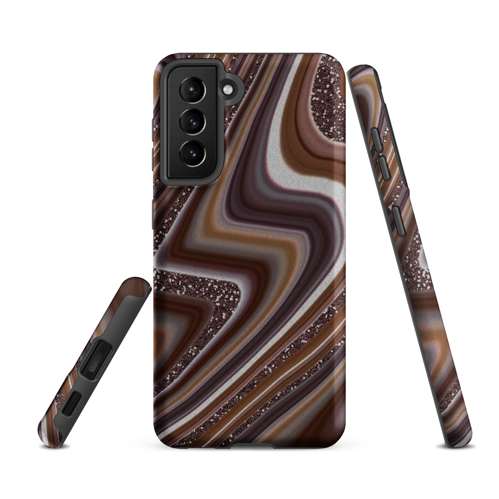 Tough case for Samsung®- Abstract Leather