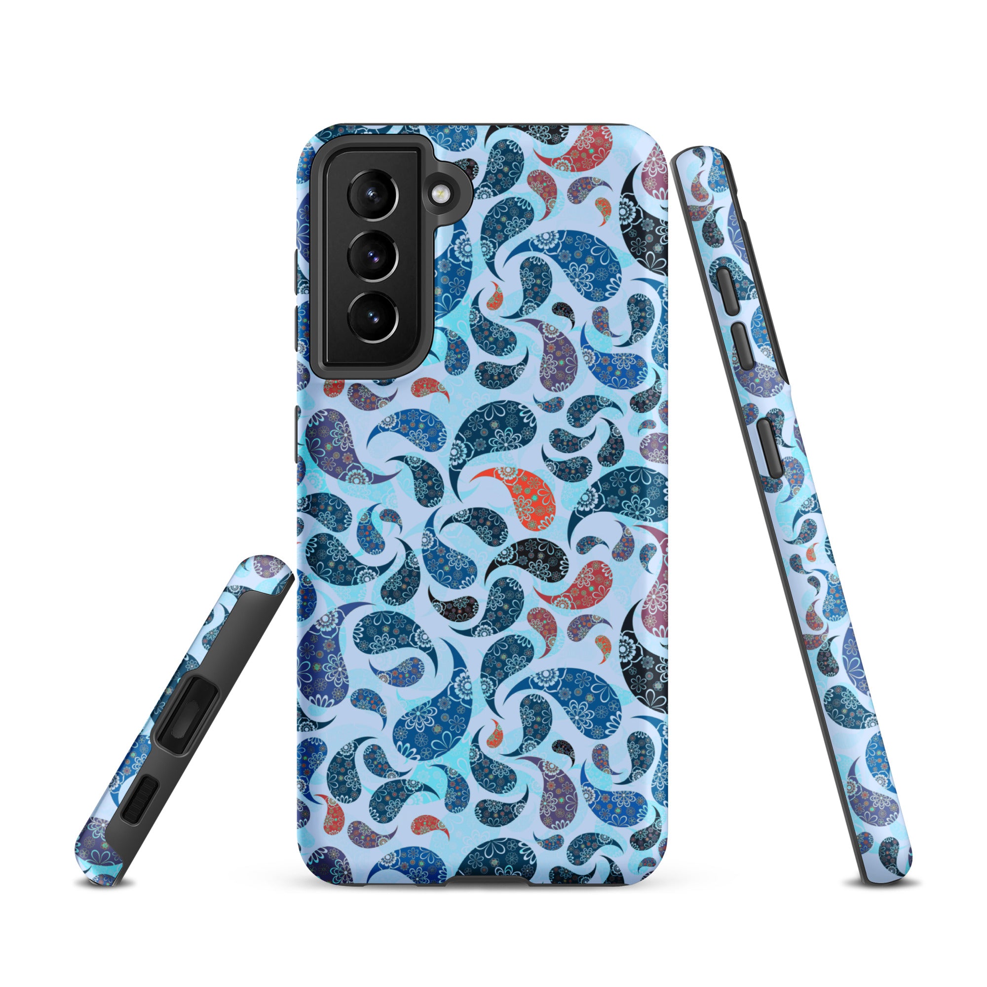 Tough case for Samsung®- Paisley Blue