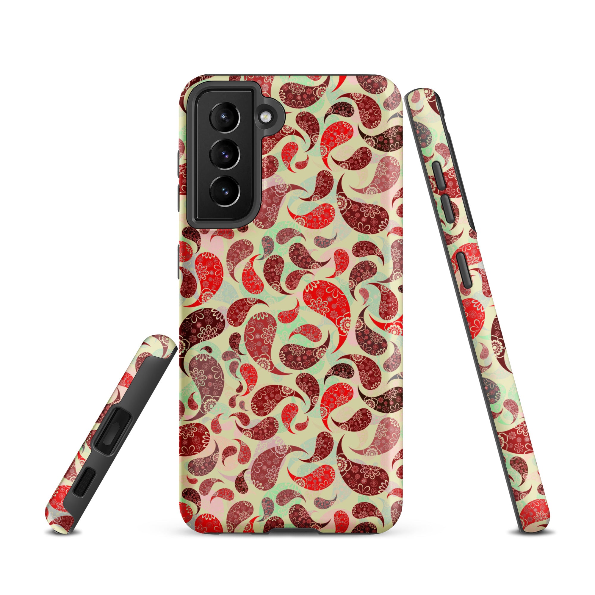 Tough case for Samsung®- Paisley Red