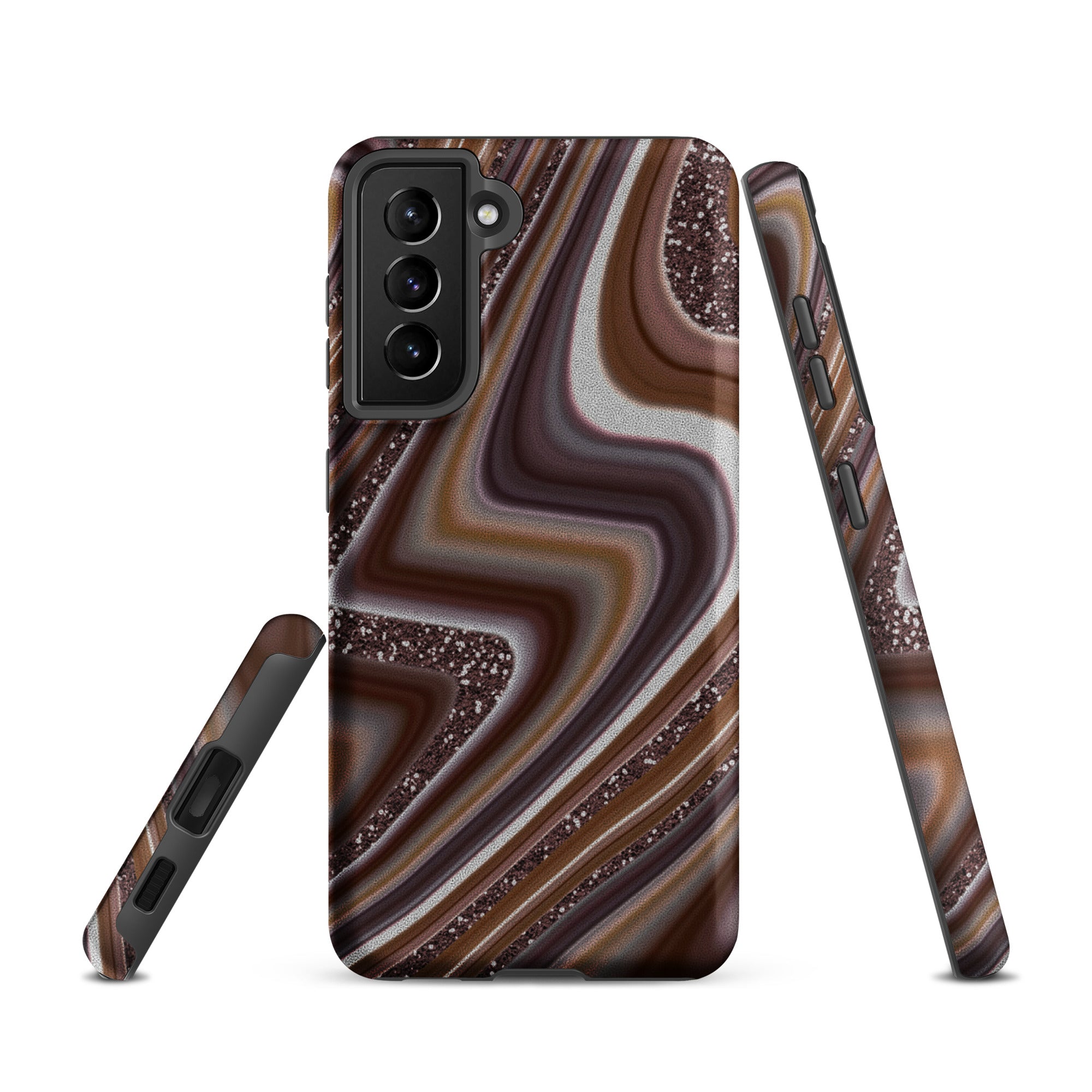 Tough case for Samsung®- Abstract Leather