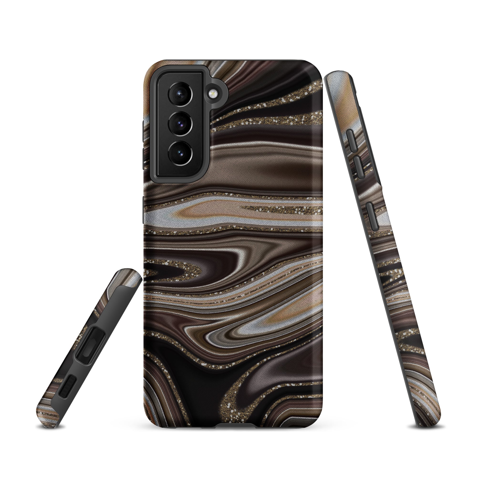 Tough case for Samsung®- Abstract Leather