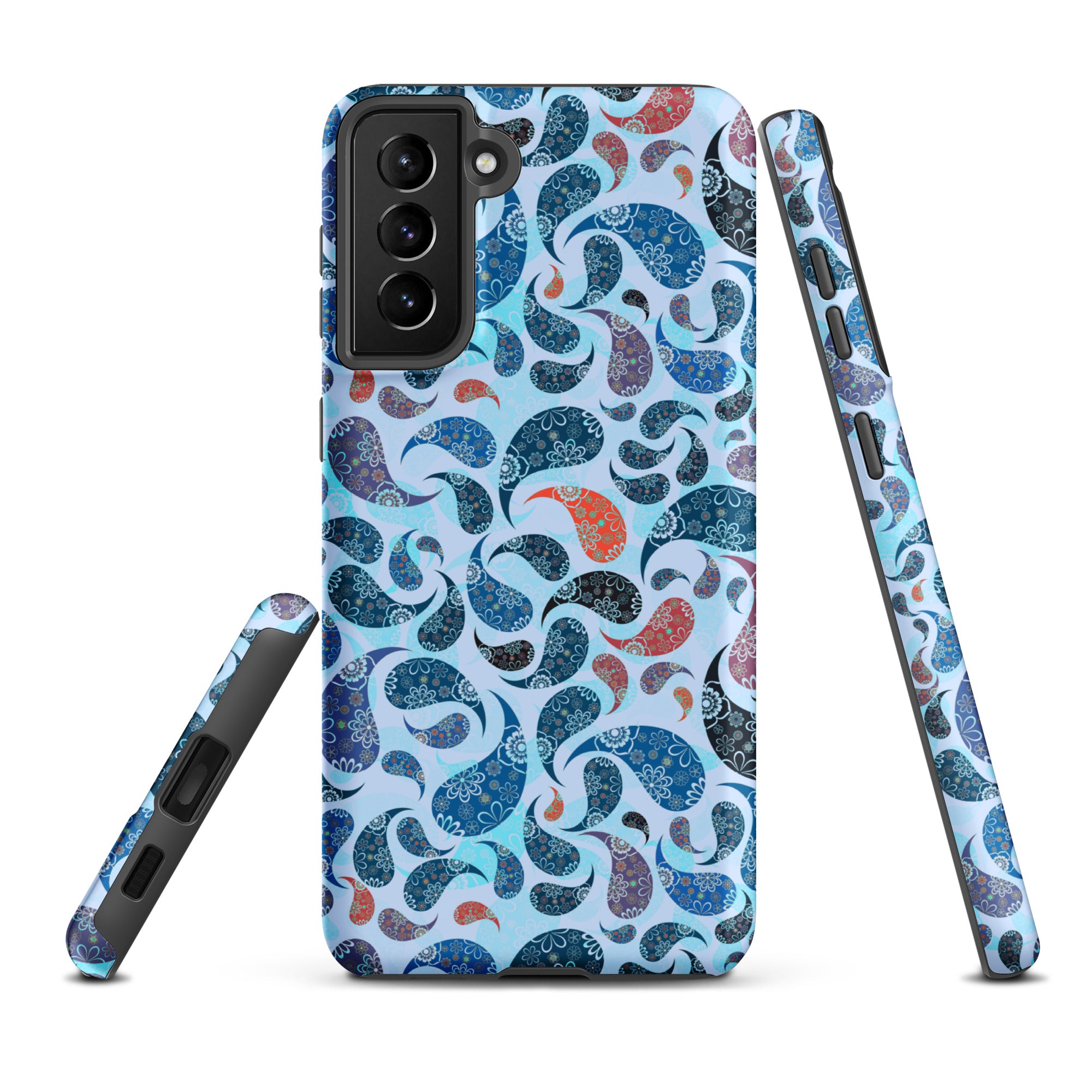 Tough case for Samsung®- Paisley Blue