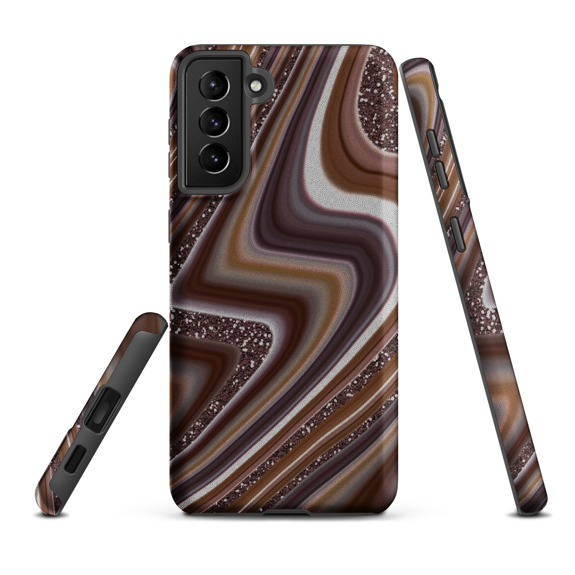 Tough case for Samsung®- Abstract Leather