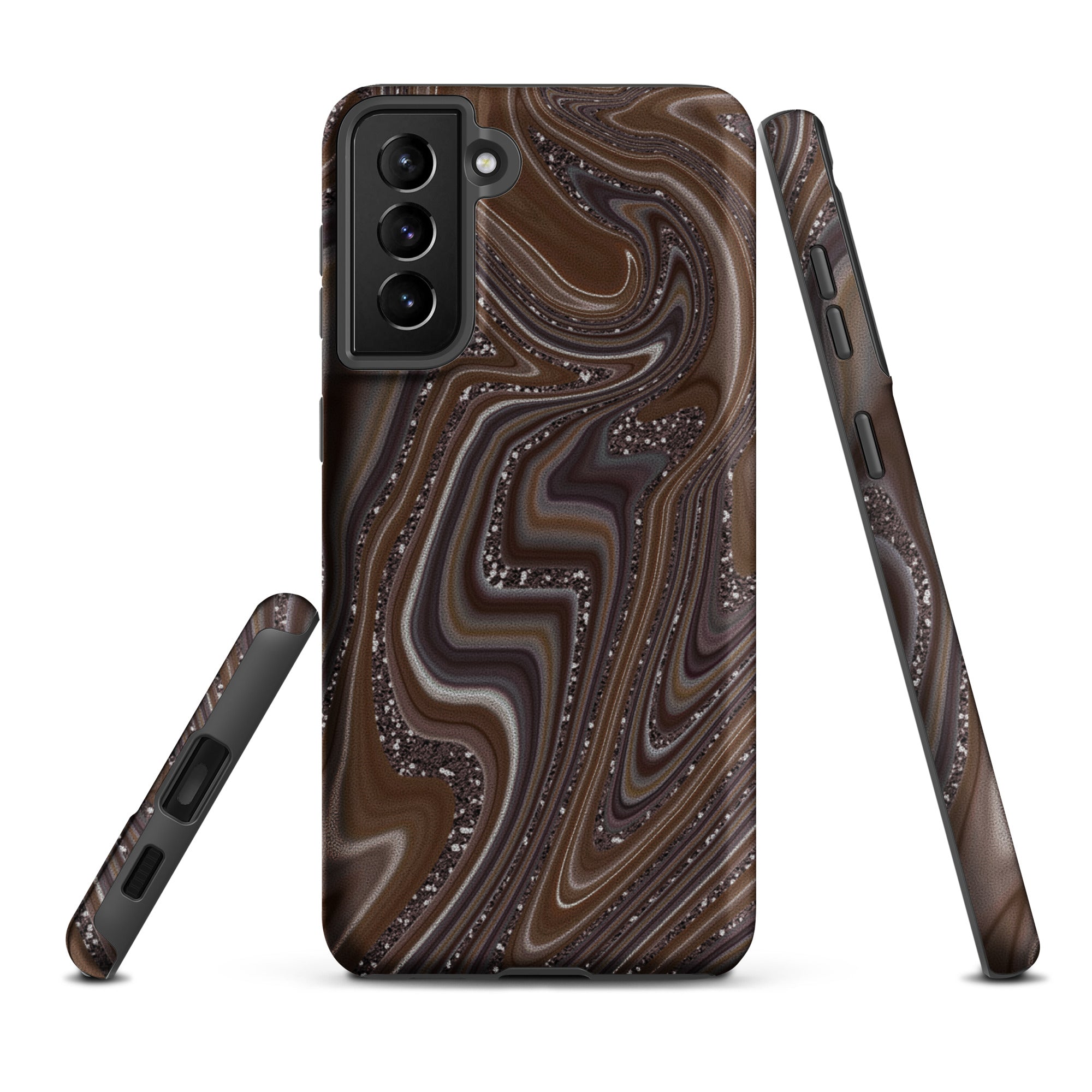 Tough case for Samsung®- Abstract Leather