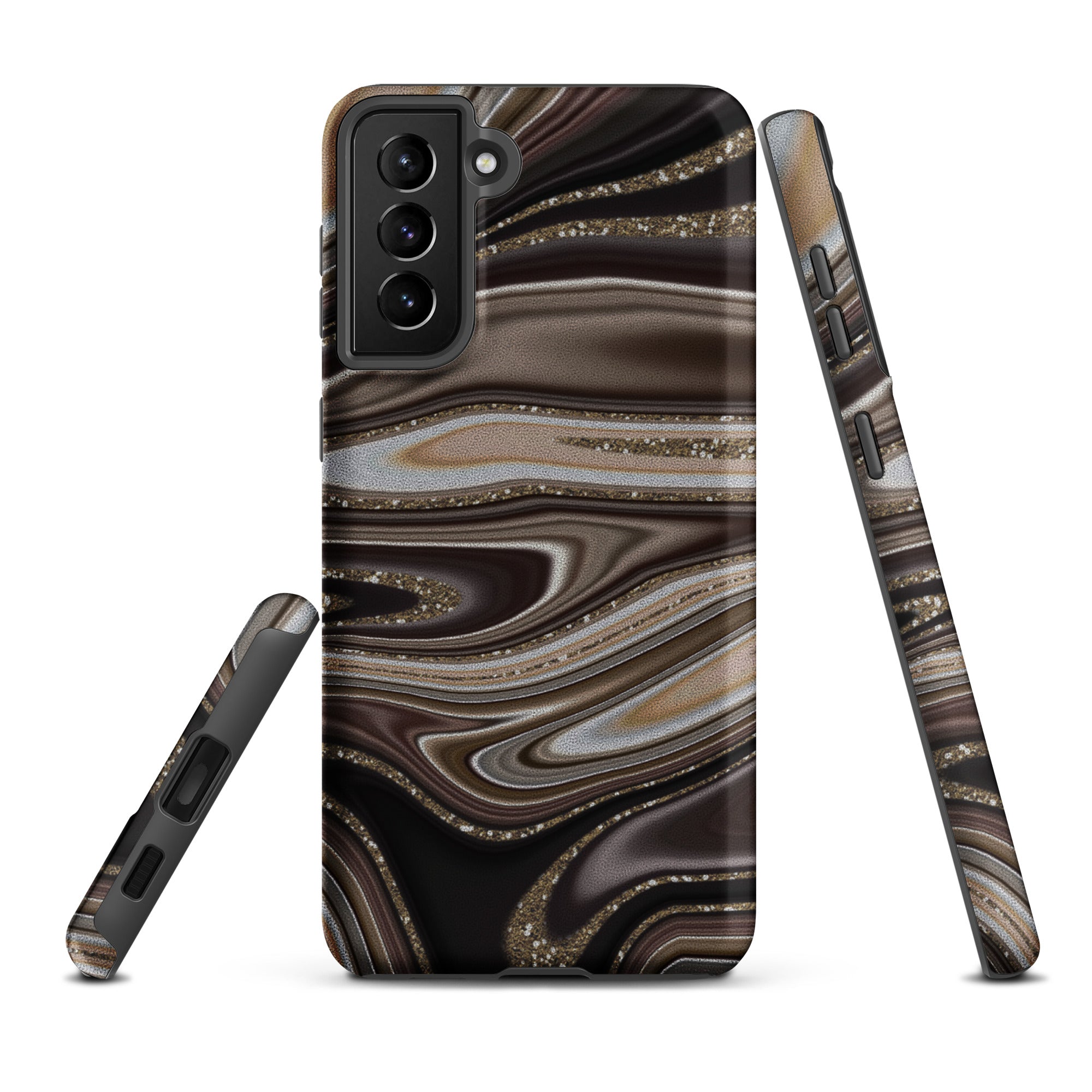 Tough case for Samsung®- Abstract Leather