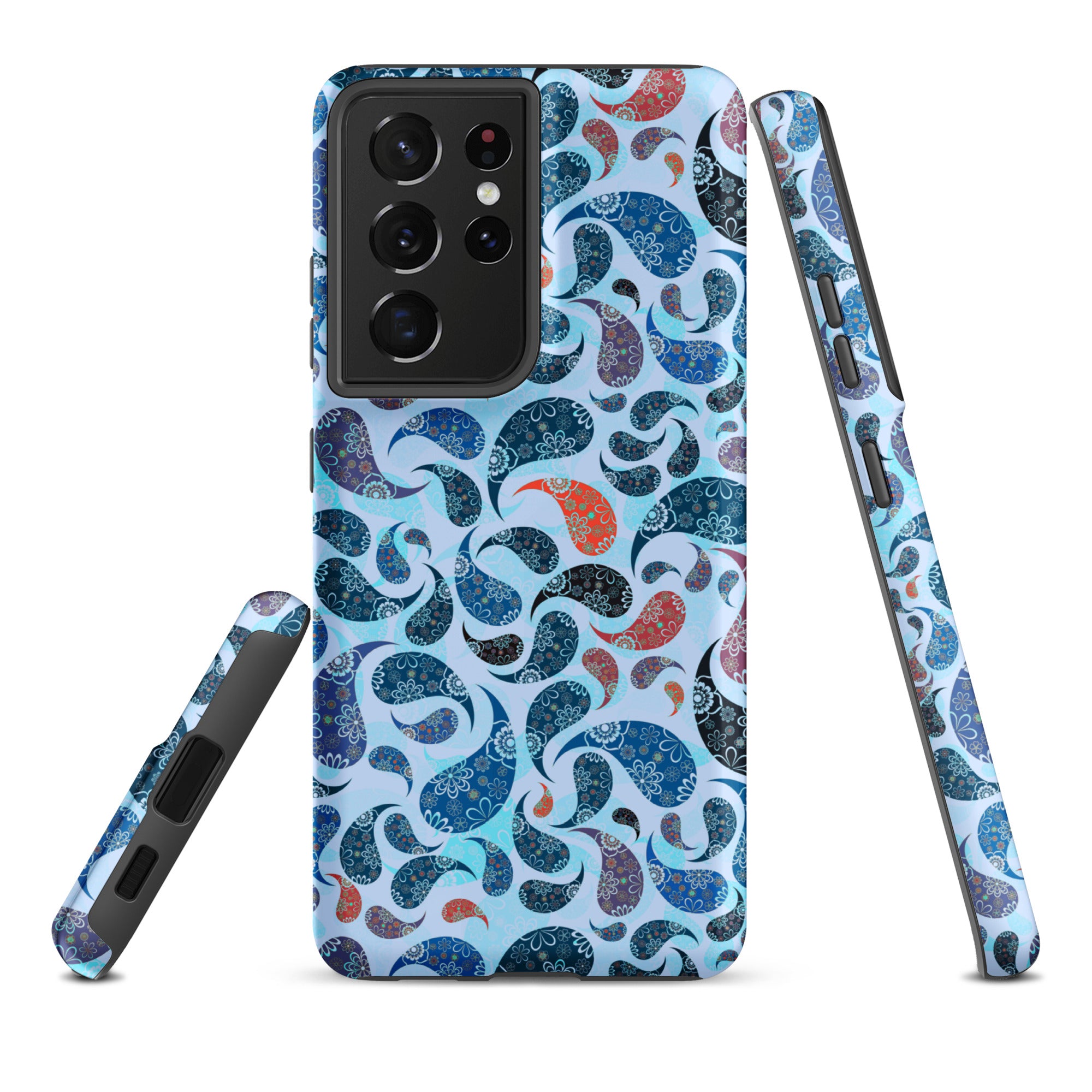 Tough case for Samsung®- Paisley Blue