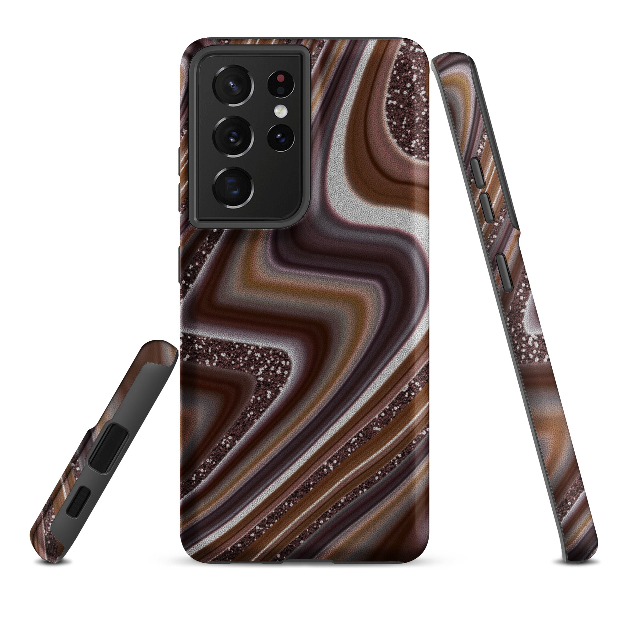 Tough case for Samsung®- Abstract Leather