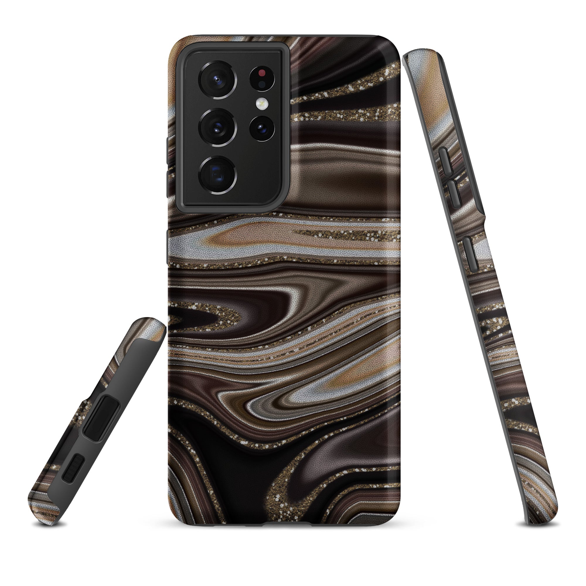 Tough case for Samsung®- Abstract Leather