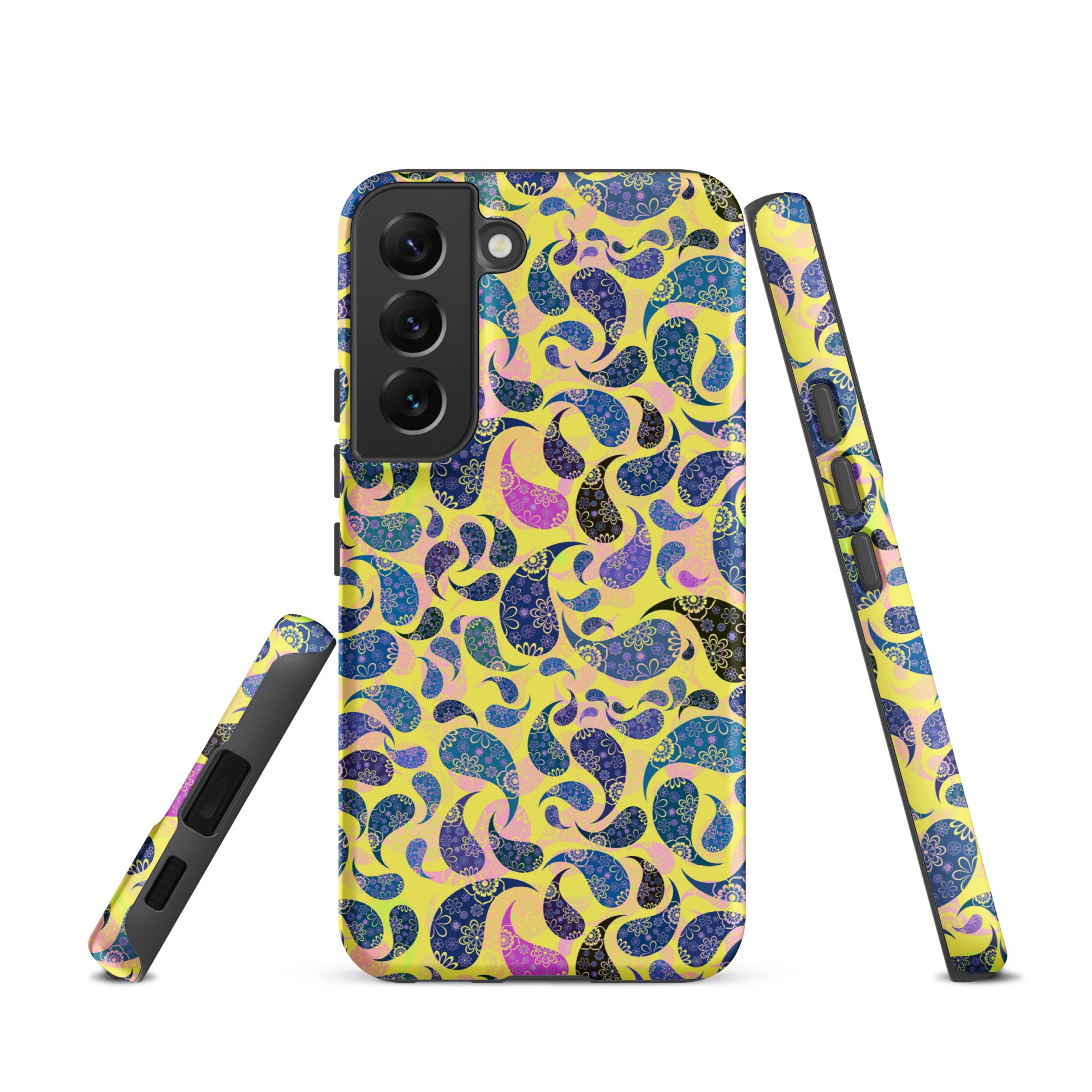 Tough case for Samsung®- Paisley Dark Yellow